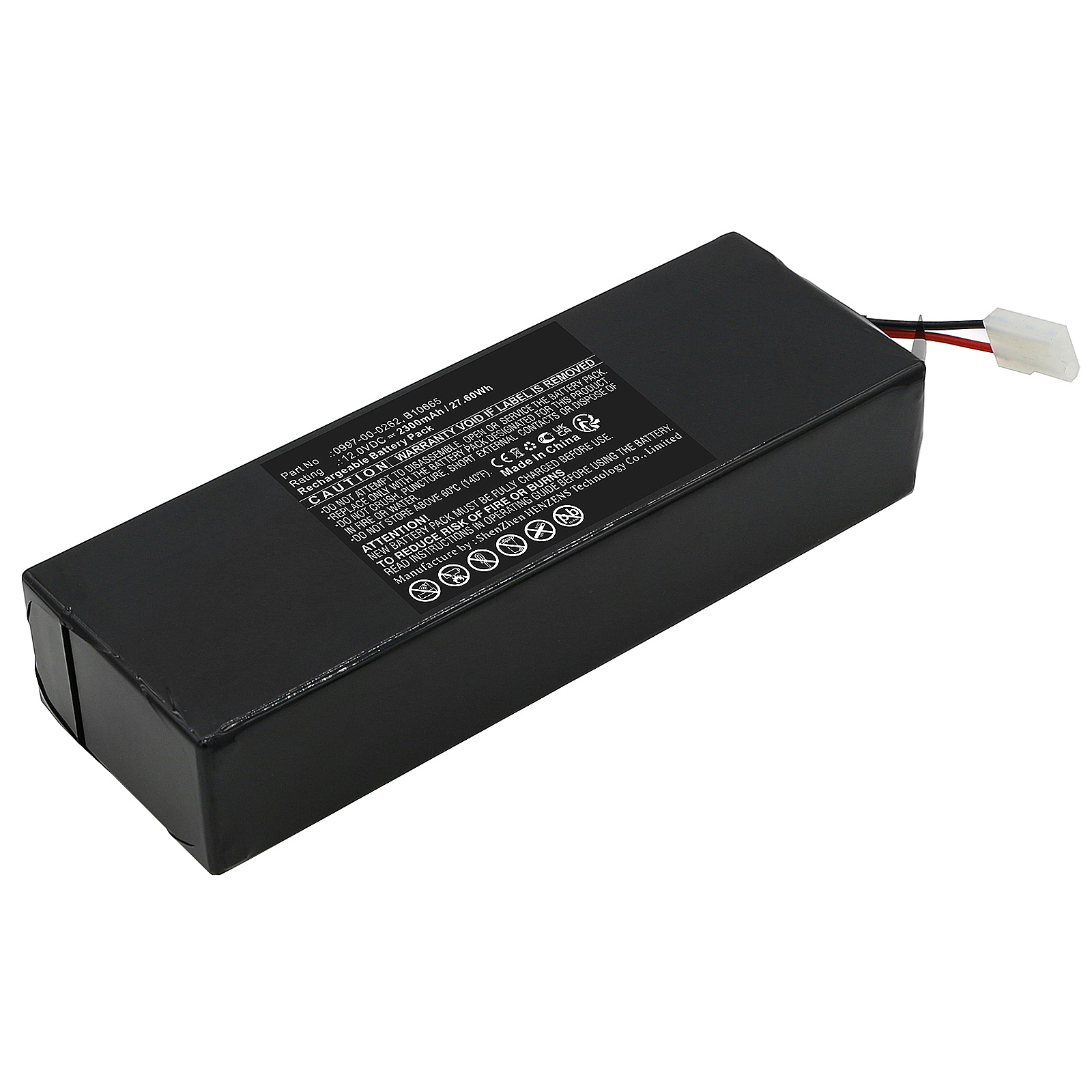 Synergy Digital Medical Battery, Compatible with Datascope  0997-00-0262 Medical Battery (Sealed Lead Acid, 12V, 2300mAh)