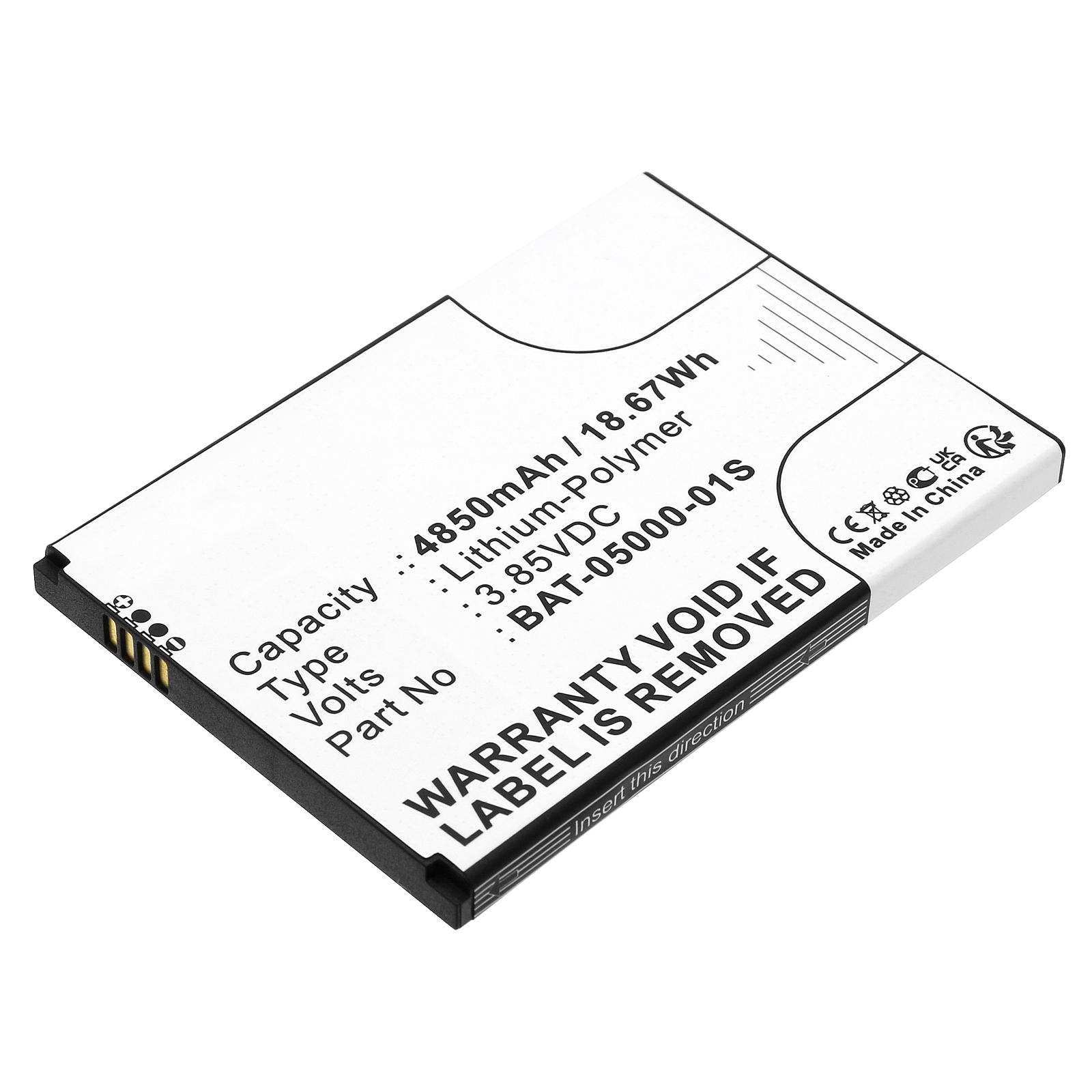 Synergy Digital Cell Phone Battery, Compatible with Sonim BAT-05000-01S Cell Phone Battery (Li-Pol, 3.85V, 4850mAh)