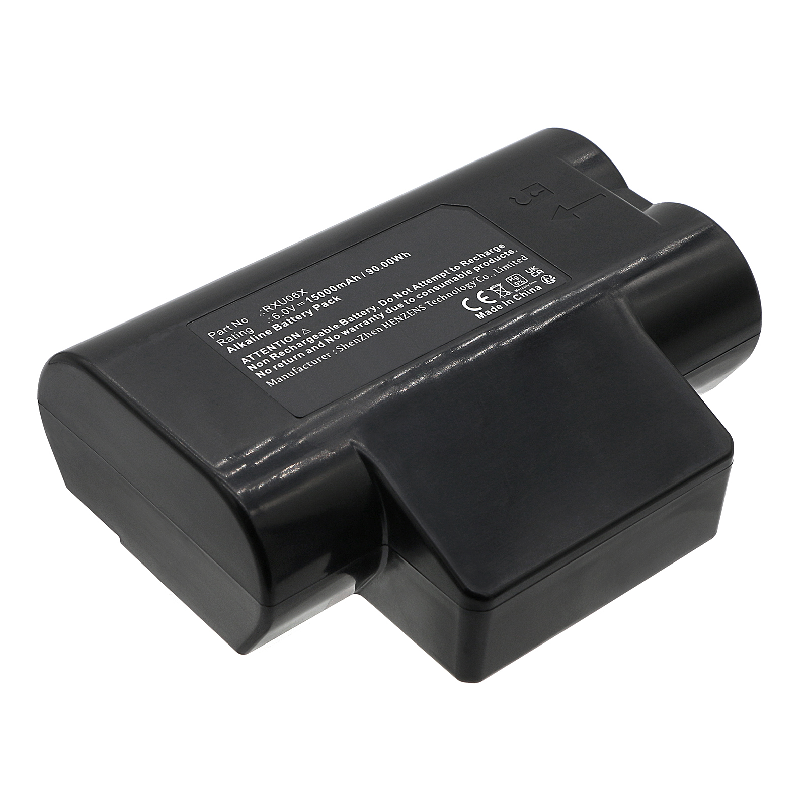 Synergy Digital Alarm System Battery, Compatible with DAITEM RXU06X Alarm System Battery (Alkaline, 6V, 15000mAh)