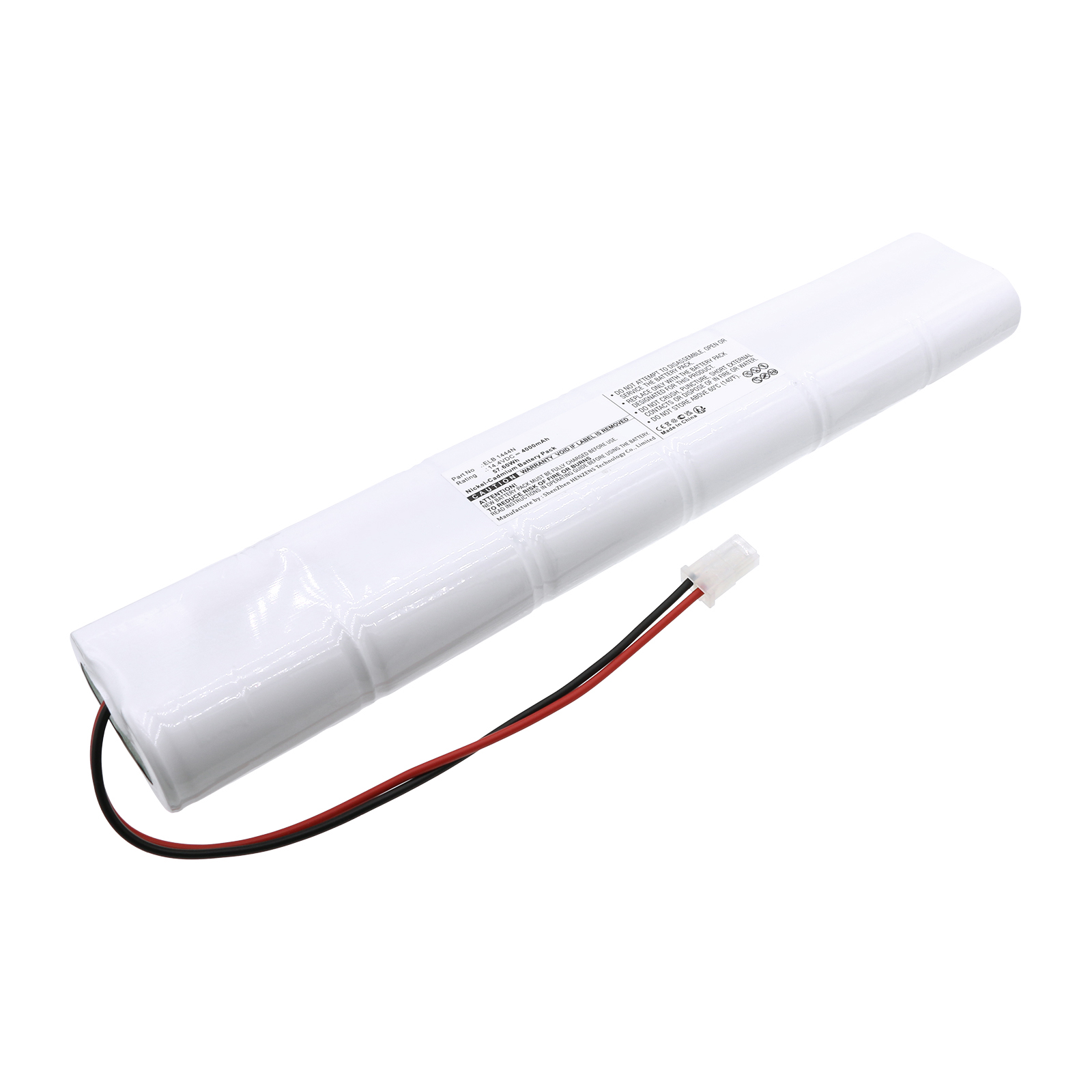 Synergy Digital Emergency Lighting Battery, Compatible with Lithonia ELB 1444N Emergency Lighting Battery (Ni-CD, 14.4V, 4000mAh)