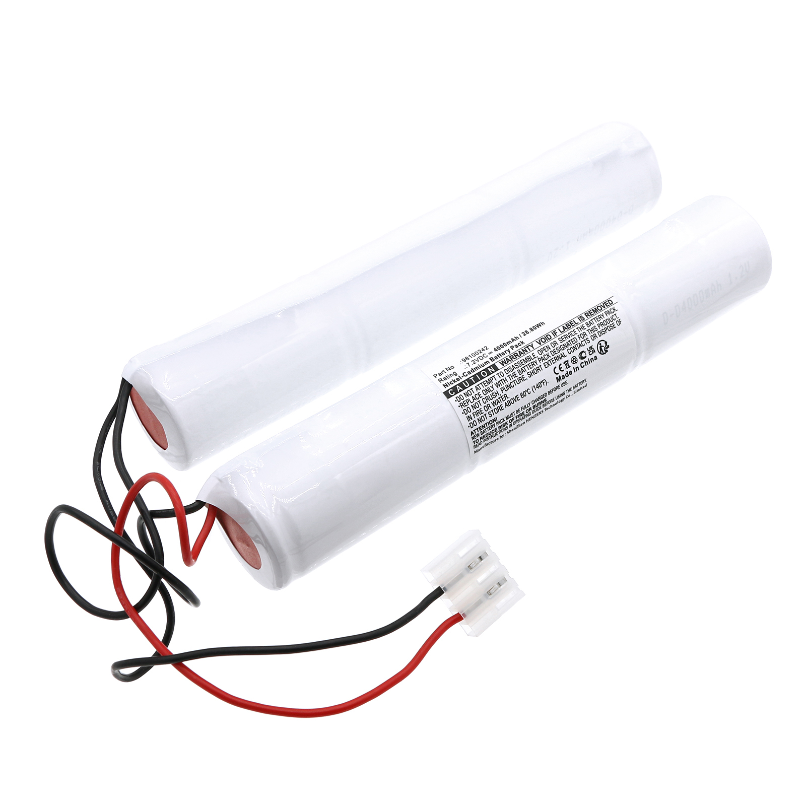 Synergy Digital Emergency Lighting Battery, Compatible with Candelux 98100242 Emergency Lighting Battery (Ni-CD, 7.2V, 4000mAh)