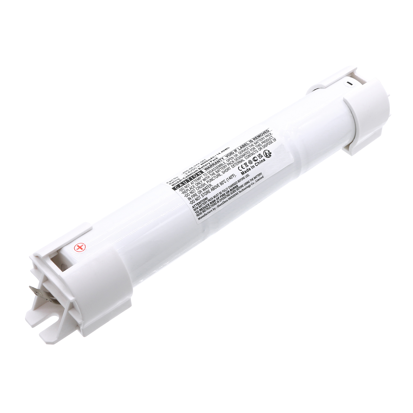 Synergy Digital Emergency Lighting Battery, Compatible with Ceag 400-66-042-067 Emergency Lighting Battery (Ni-CD, 3.6V, 4000mAh)