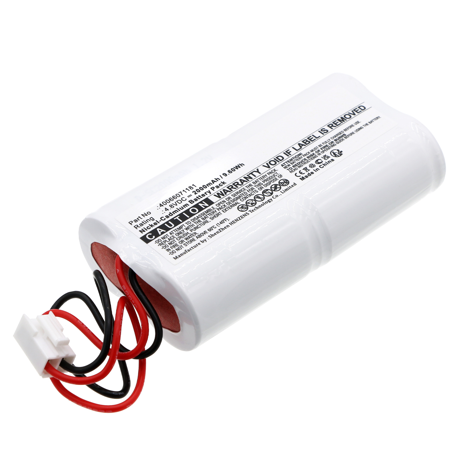 Synergy Digital Emergency Lighting Battery, Compatible with Eaton 40066071181 Emergency Lighting Battery (Ni-CD, 4.8V, 2000mAh)