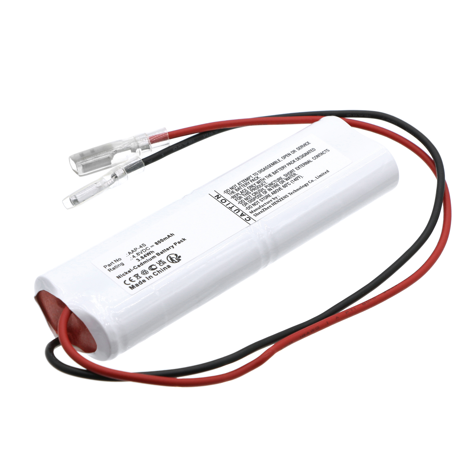 Synergy Digital Emergency Lighting Battery, Compatible with GAZ AAP-4S Emergency Lighting Battery (Ni-CD, 4.8V, 800mAh)
