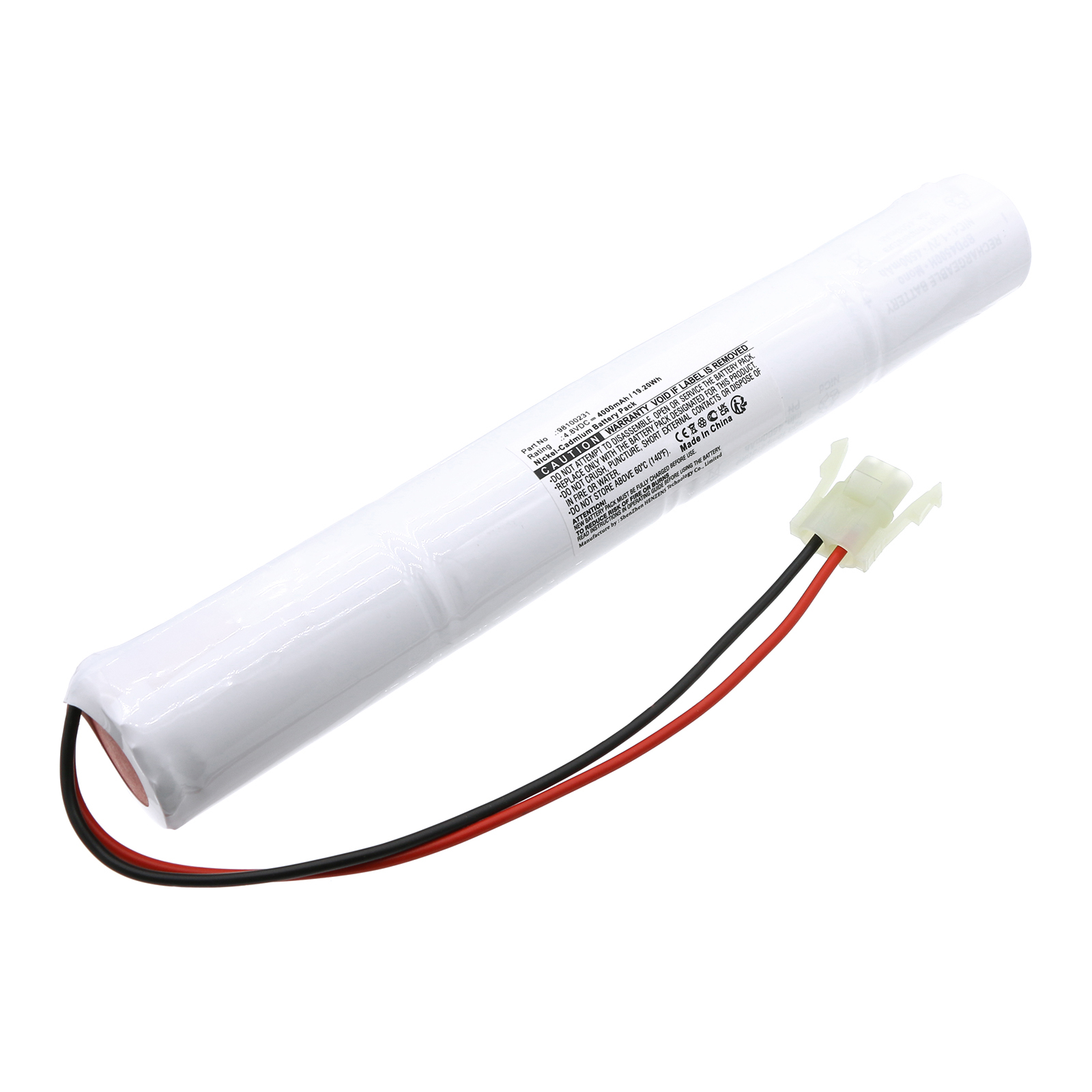 Synergy Digital Emergency Lighting Battery, Compatible with Lite-Plan 98100231 Emergency Lighting Battery (Ni-CD, 4.8V, 4000mAh)