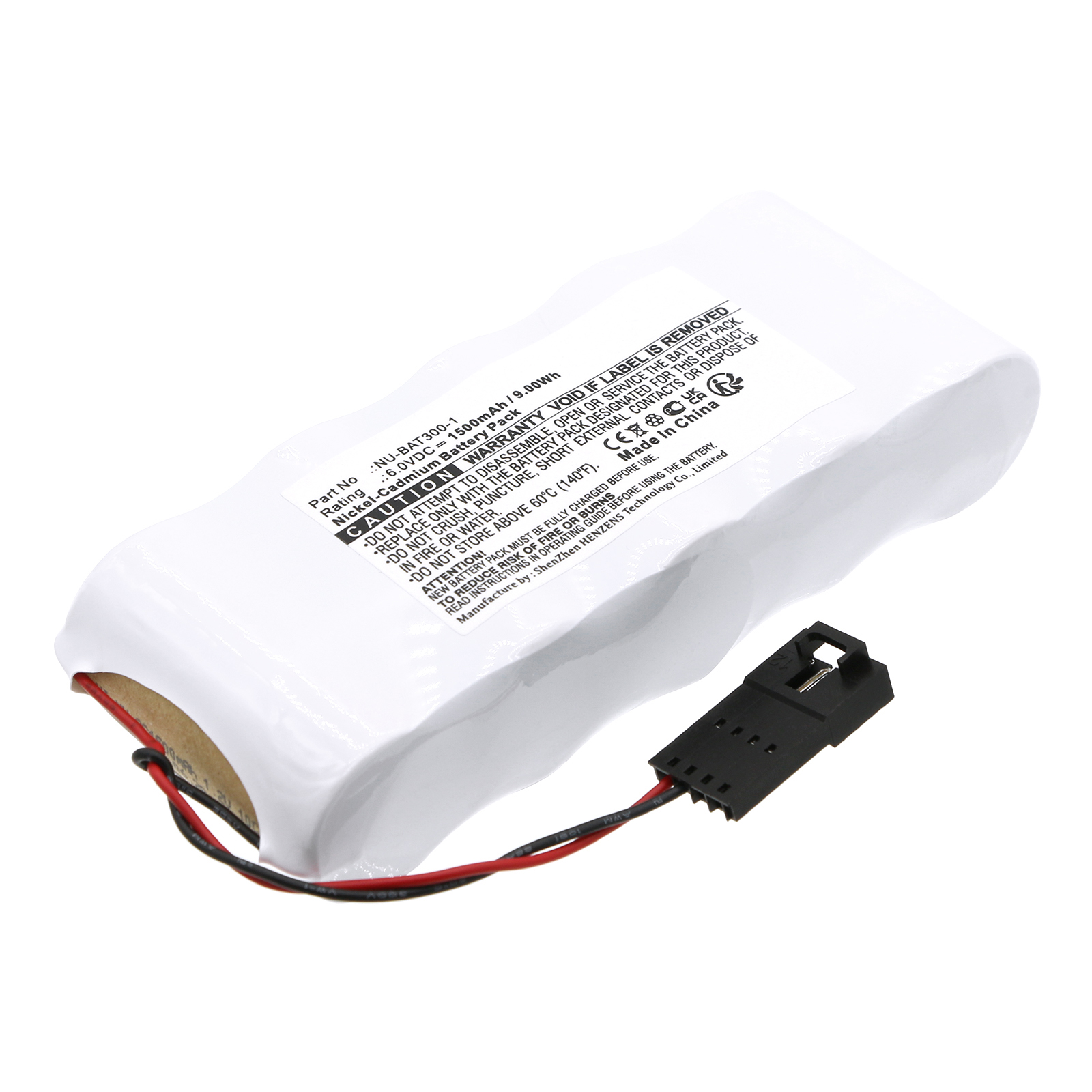 Synergy Digital PLC Battery, Compatible with JOHNSON NU-BAT300-1 PLC Battery (Ni-CD, 6V, 1500mAh)