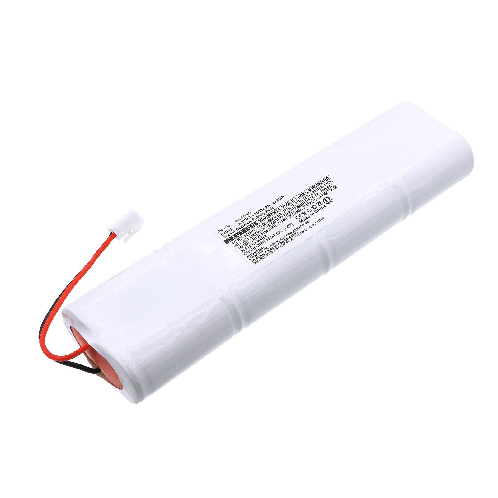 Synergy Digital Emergency Lighting Battery, Compatible with Philips 8-KRHT26/51 Emergency Lighting Battery (Ni-CD, 9.6V, 3000mAh)