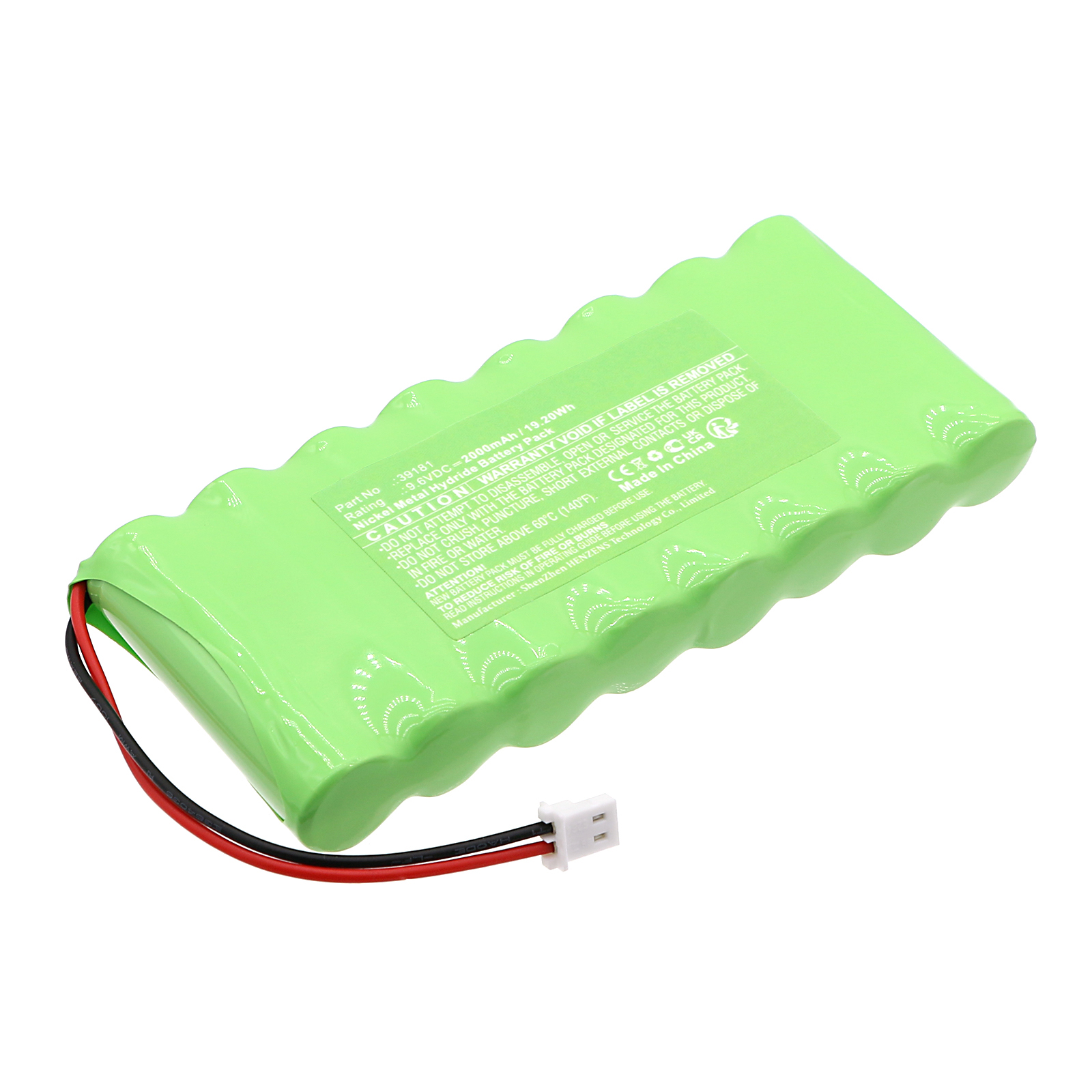 Synergy Digital Emergency Lighting Battery, Compatible with Grothe 39181 Emergency Lighting Battery (Ni-MH, 9.6V, 2000mAh)