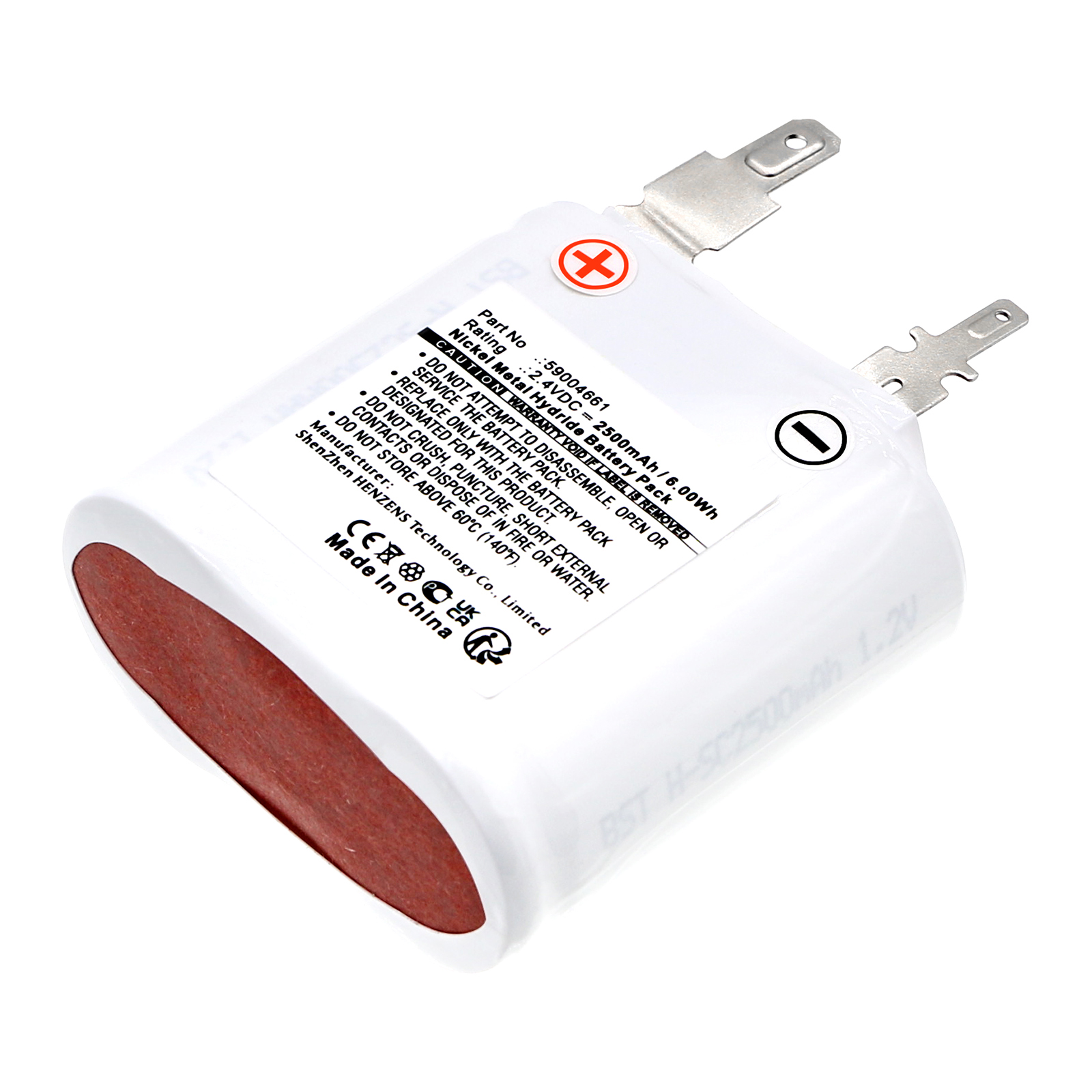Synergy Digital Emergency Lighting Battery, Compatible with Thorn Voyager 59004661 Emergency Lighting Battery (Ni-MH, 2.4V, 2500mAh)