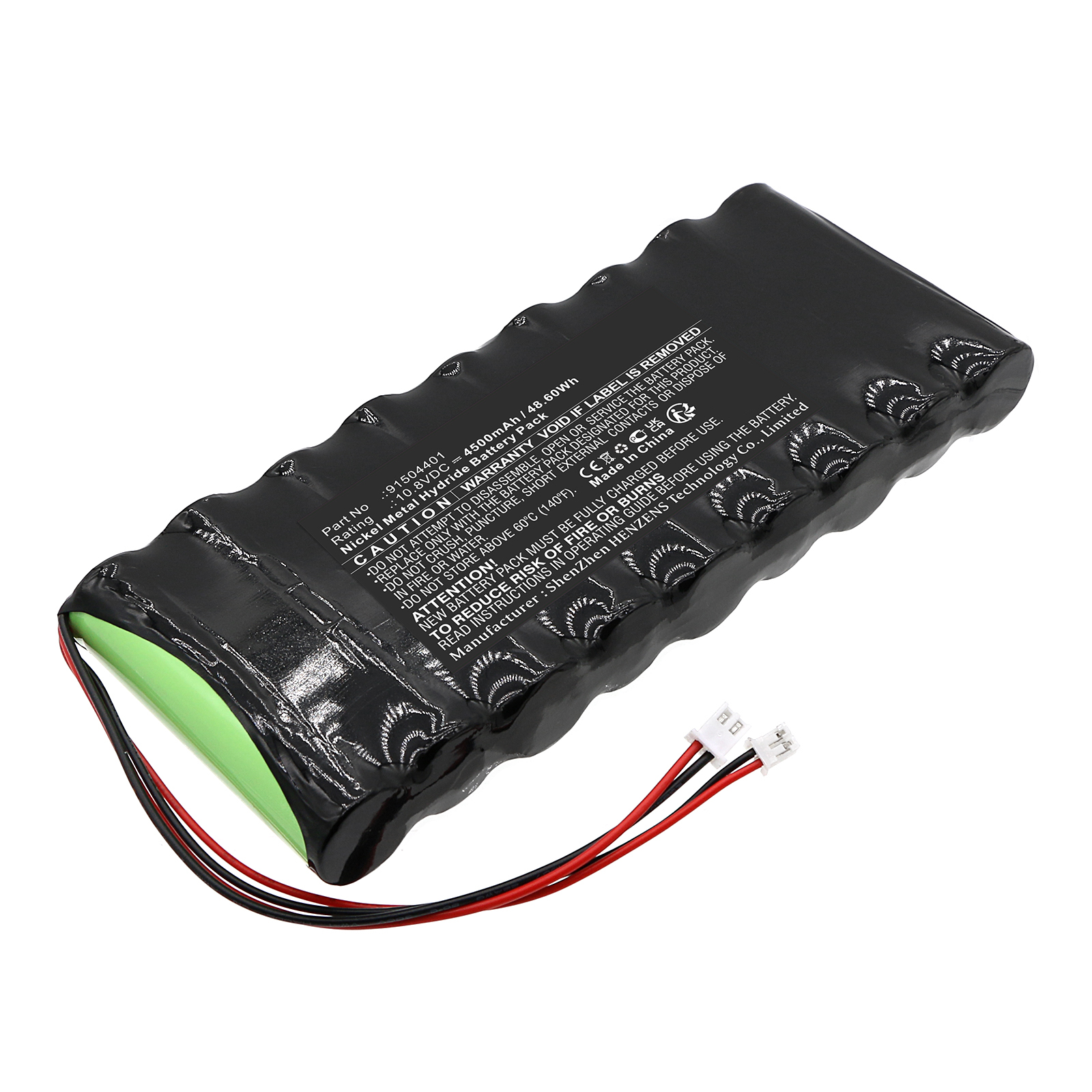 Synergy Digital Equipment Battery, Compatible with Technisat 91504401 Equipment Battery (Ni-MH, 10.8V, 4500mAh)