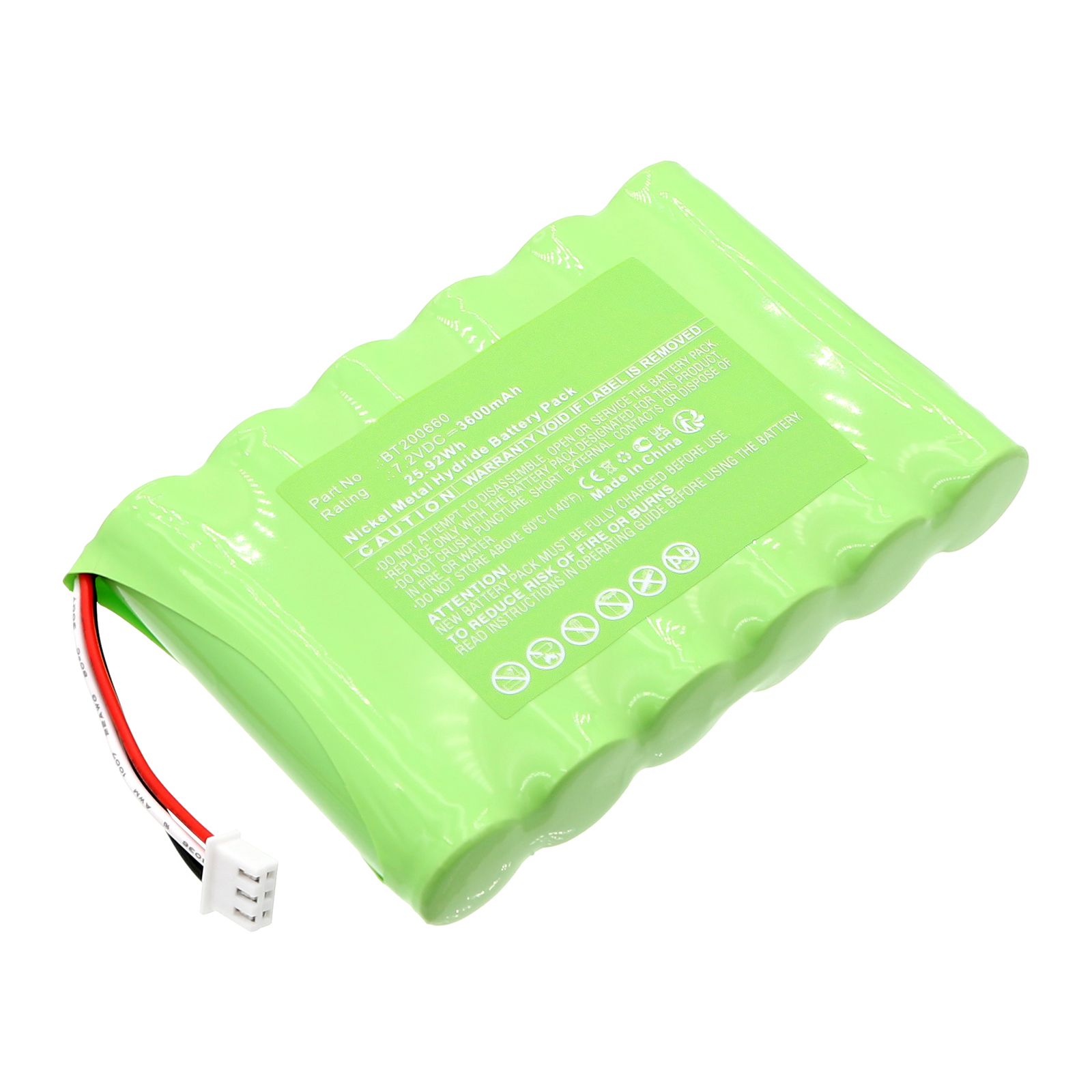 Synergy Digital Communication Battery, Compatible with Snom BT200660 Communication Battery (Ni-MH, 7.2V, 3600mAh)