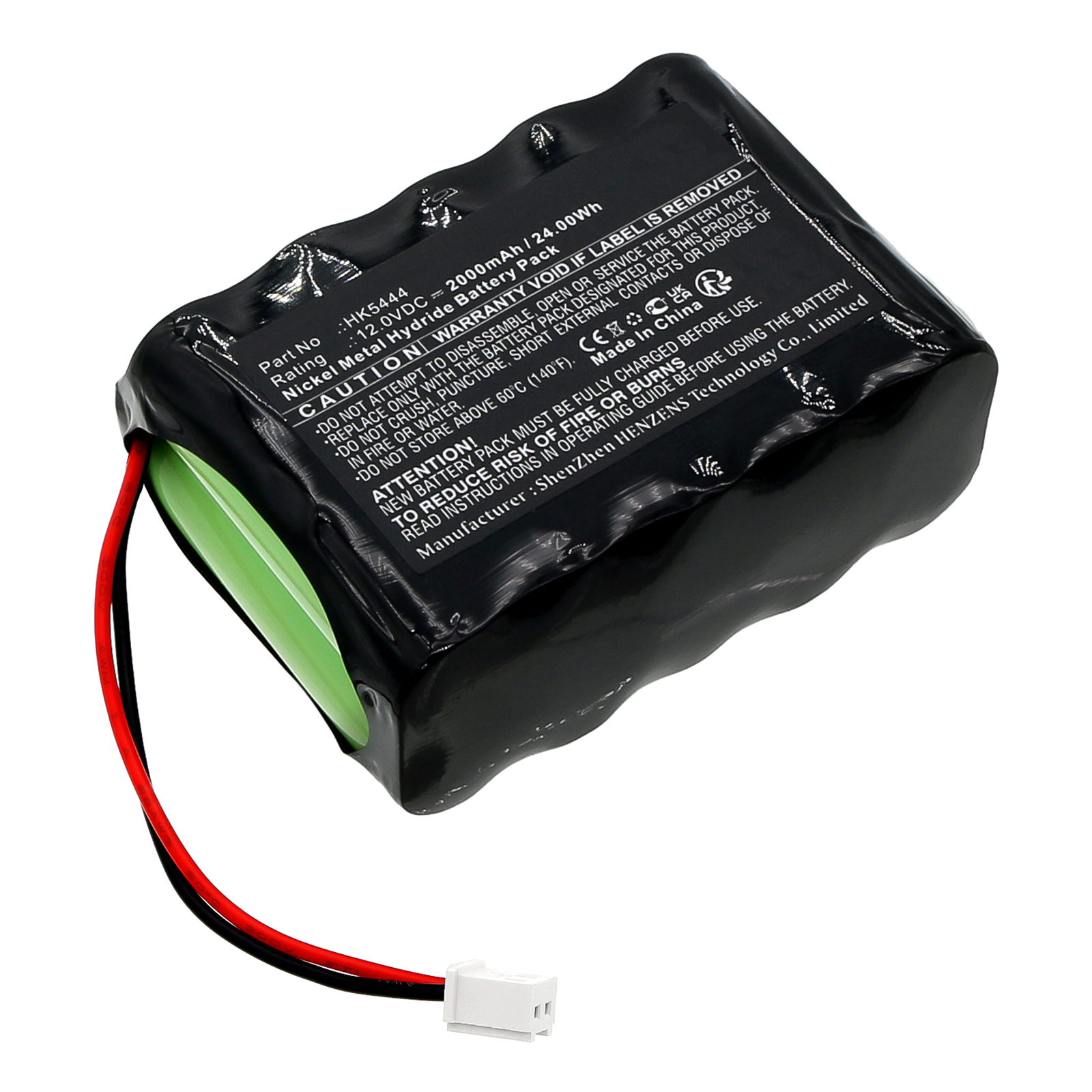 Synergy Digital Time Clock Battery, Compatible with Amano HK5444 Time Clock Battery (Ni-MH, 12V, 2000mAh)