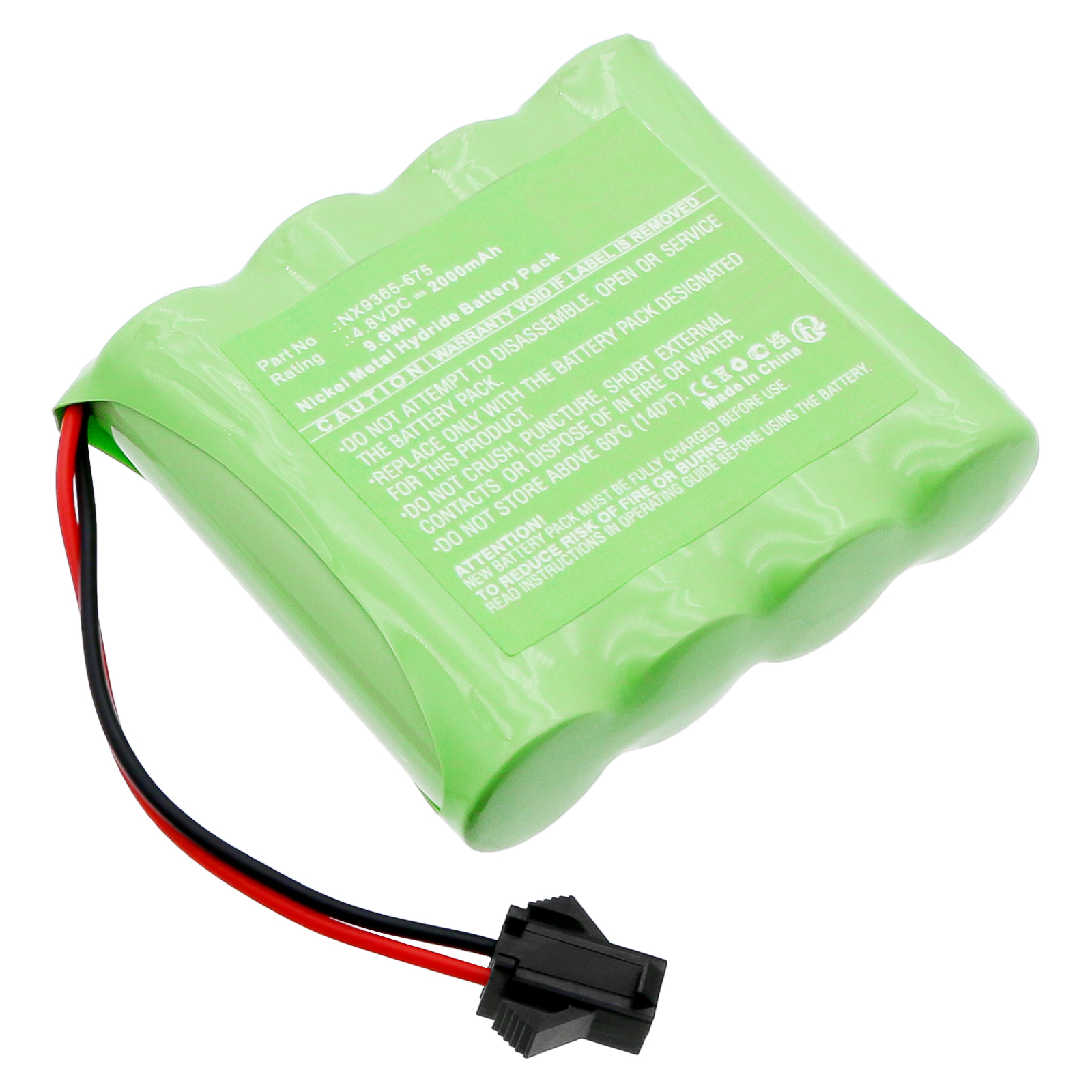 Synergy Digital Cars Battery, Compatible with Monster Truck NX9365-675 Cars Battery (Ni-MH, 4.8V, 2000mAh)