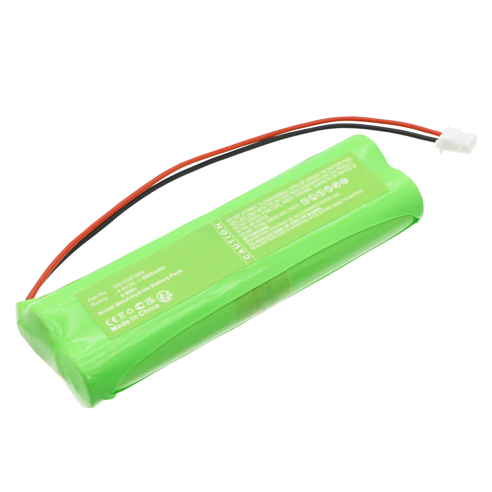 Synergy Digital Emergency Lighting Battery, Compatible with ESYLUX EN10061998 Emergency Lighting Battery (Ni-MH, 4.8V, 2000mAh)