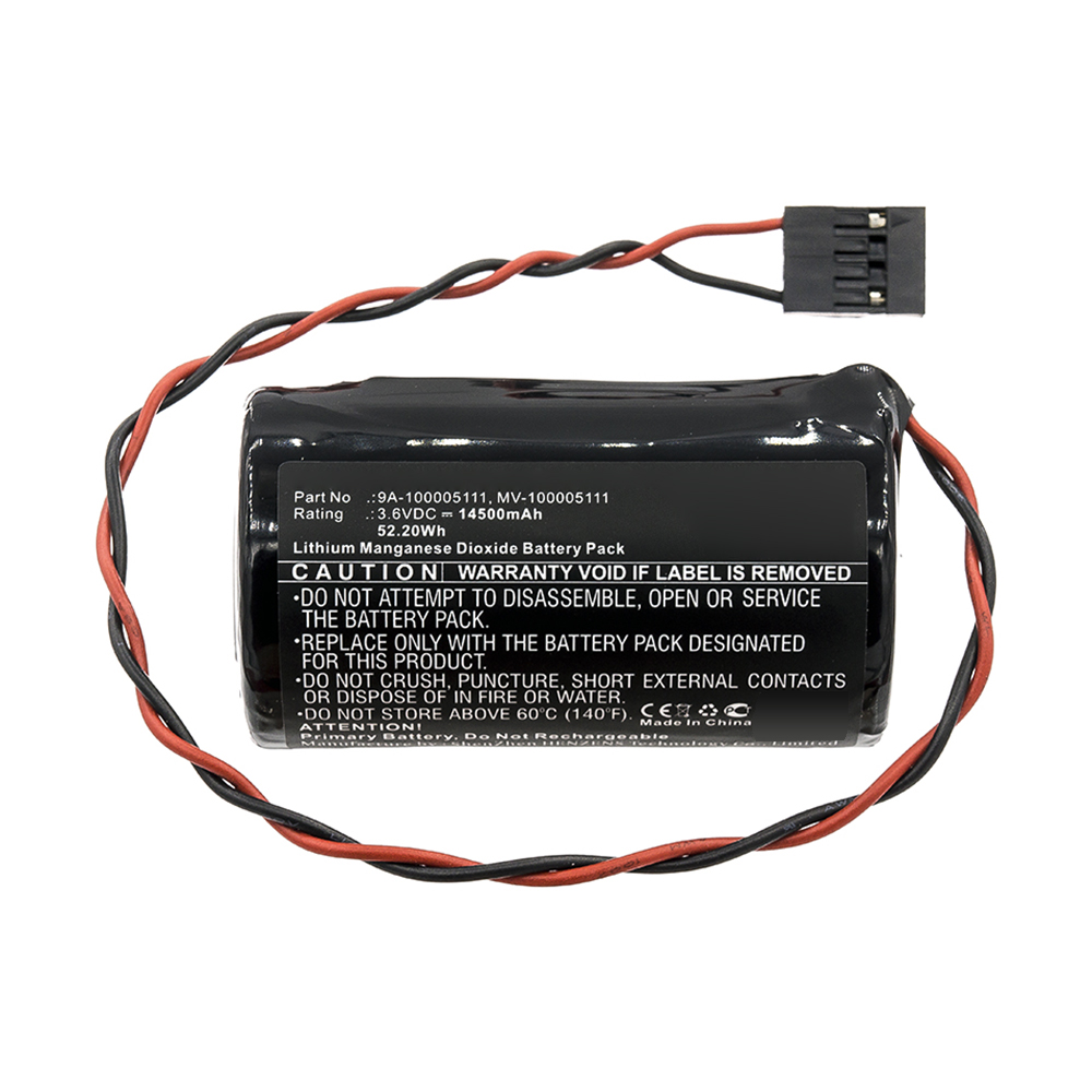 Synergy Digital PLC Battery, Compatible with Cameron Nuflo 9A-100005111, LS33600-CN1, MV-100005111 PLC Battery (Li-SOCl2, 3.6V, 14500mAh)