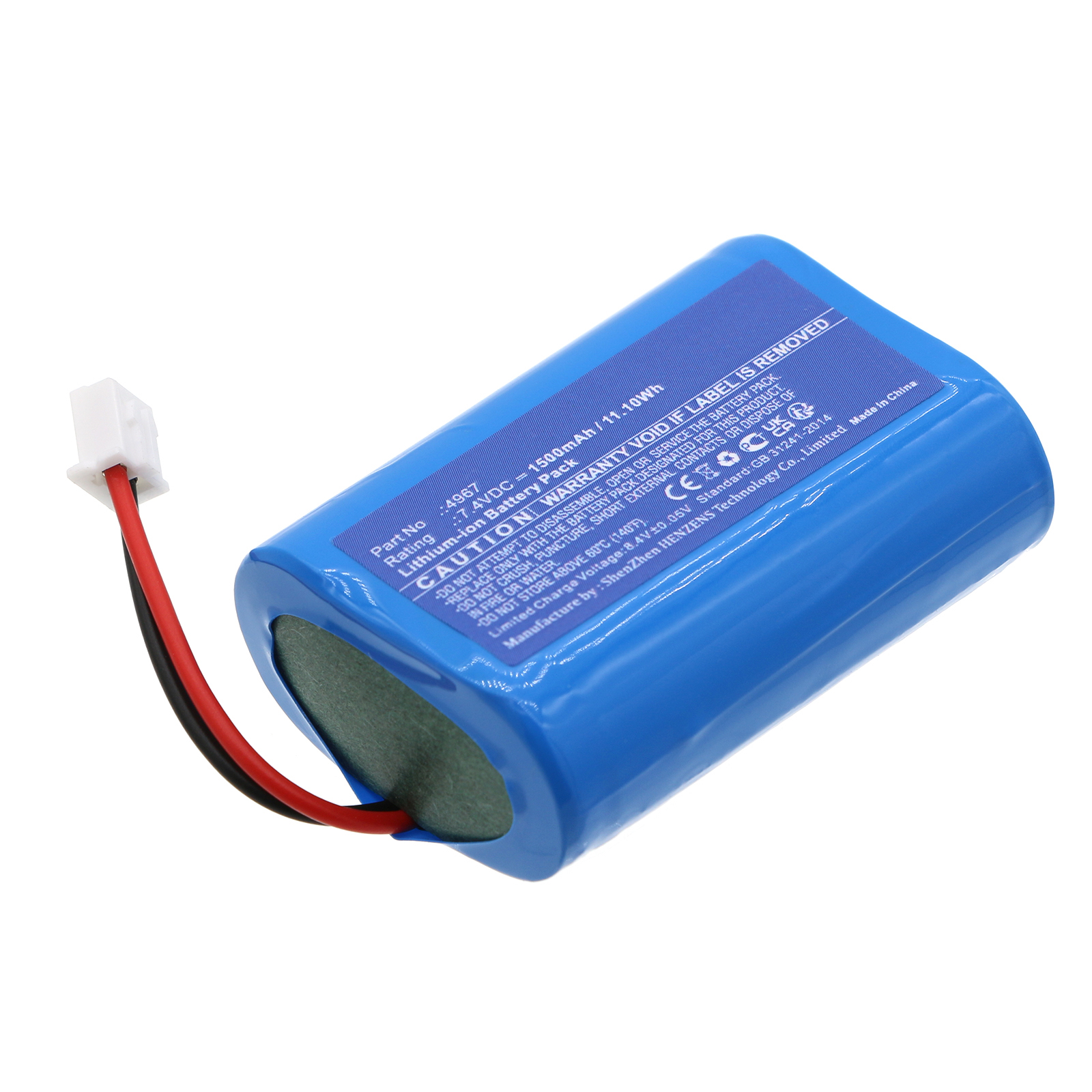 Synergy Digital Emergency Lighting Battery, Compatible with DOTLUX 4967 Emergency Lighting Battery (Li-ion, 7.4V, 1500mAh)