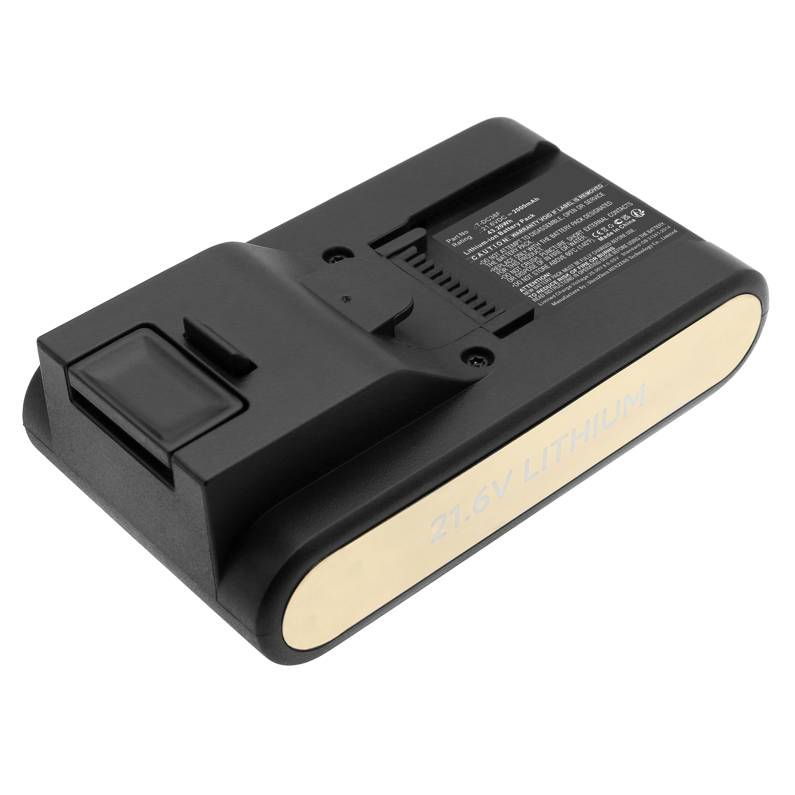 Synergy Digital Household Battery, Compatible with Electrolux T-DC38F Household Battery (Li-ion, 21.6V, 2000mAh)