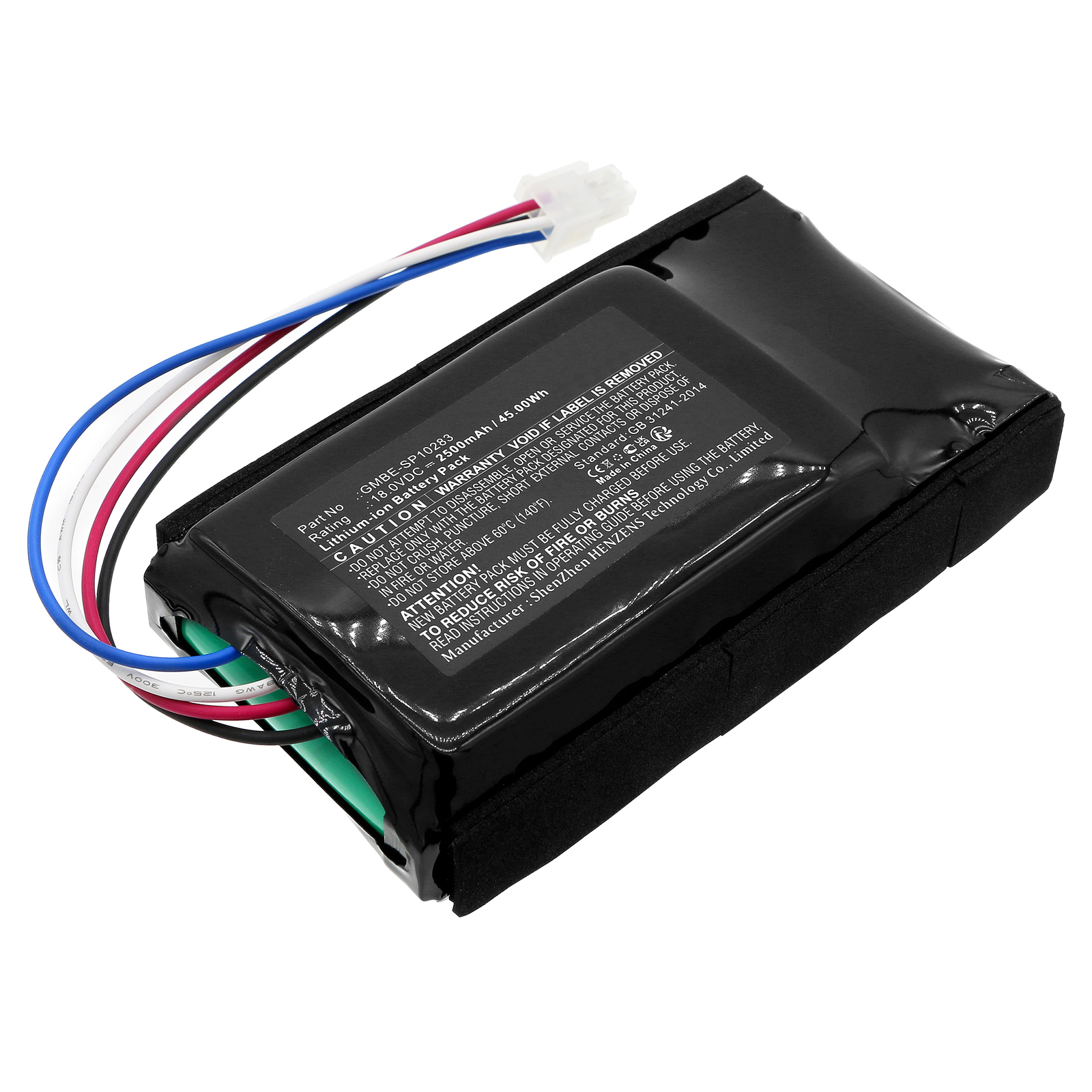 Synergy Digital Lawn Mower Battery, Compatible with Yard Force GMBE-SP11571 Lawn Mower Battery (Li-ion, 18V, 2500mAh)
