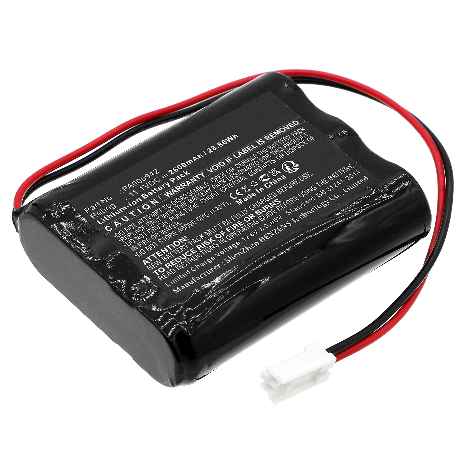 Synergy Digital Smart Home Battery, Compatible with Rollladen 2447-3031-50 Smart Home Battery (Li-ion, 11.1V, 2600mAh)