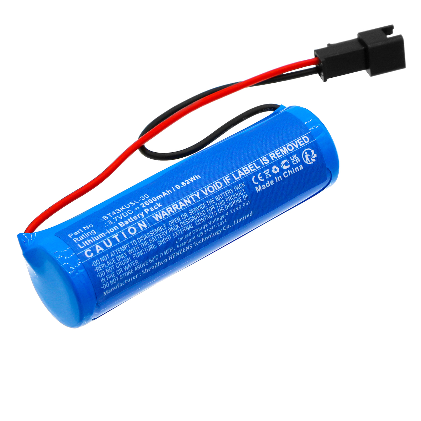 Synergy Digital Solar Battery, Compatible with Bizlander BT4SKUSL-30 Solar Battery (Li-ion, 3.7V, 2600mAh)