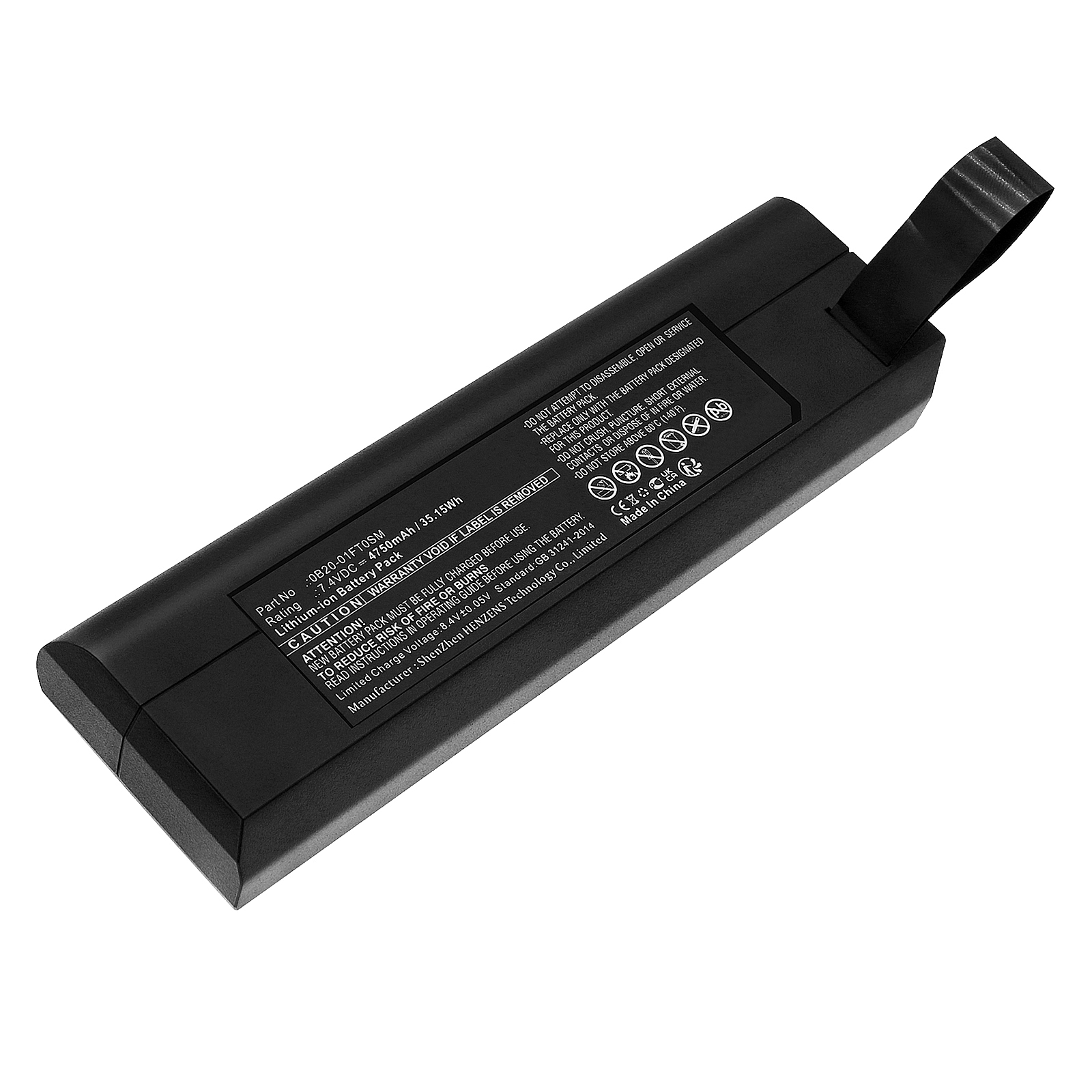 Synergy Digital Cable Modem Battery, Compatible with Sagemcom 0B20-01FT0SM Cable Modem Battery (Li-ion, 7.4V, 4750mAh)