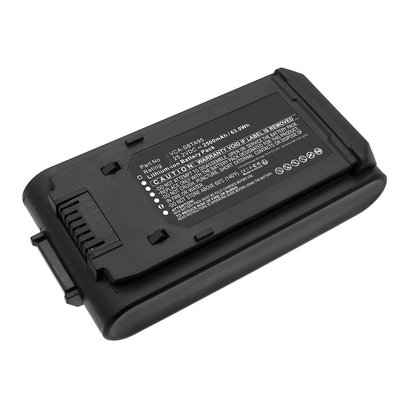 Synergy Digital Household Battery, Compatible with Samsung VCA-SBTA95 Household Battery (Li-ion, 25.2V, 2500mAh)