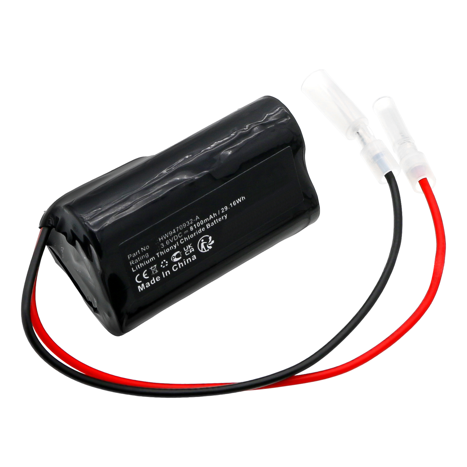 Synergy Digital PLC Battery, Compatible with Motoman HW9470932-A PLC Battery (Li-SOCl2, 3.6V, 8100mAh)