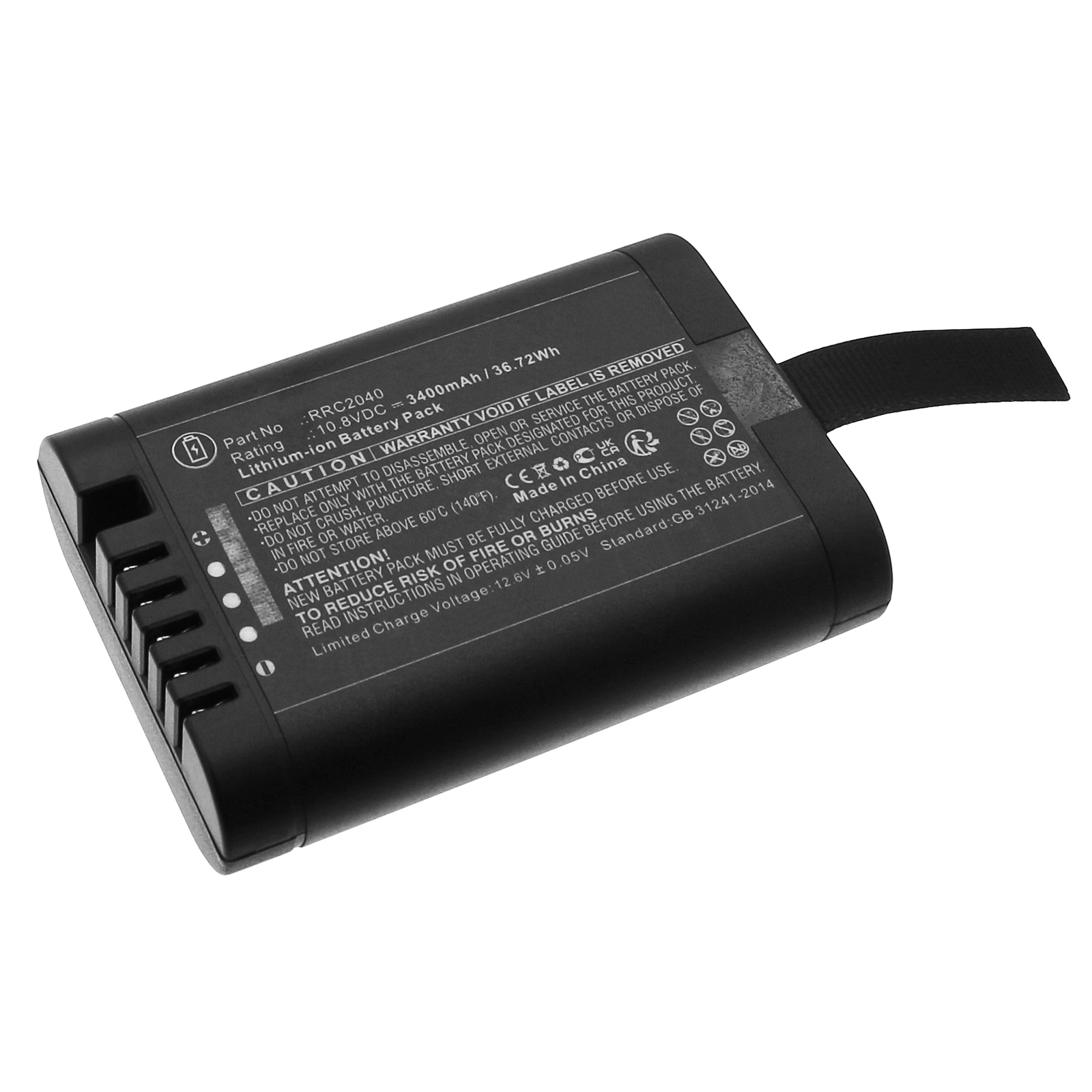 Synergy Digital Equipment Battery, Compatible with Fluke BP290 Equipment Battery (Li-ion, 10.8V, 3400mAh)