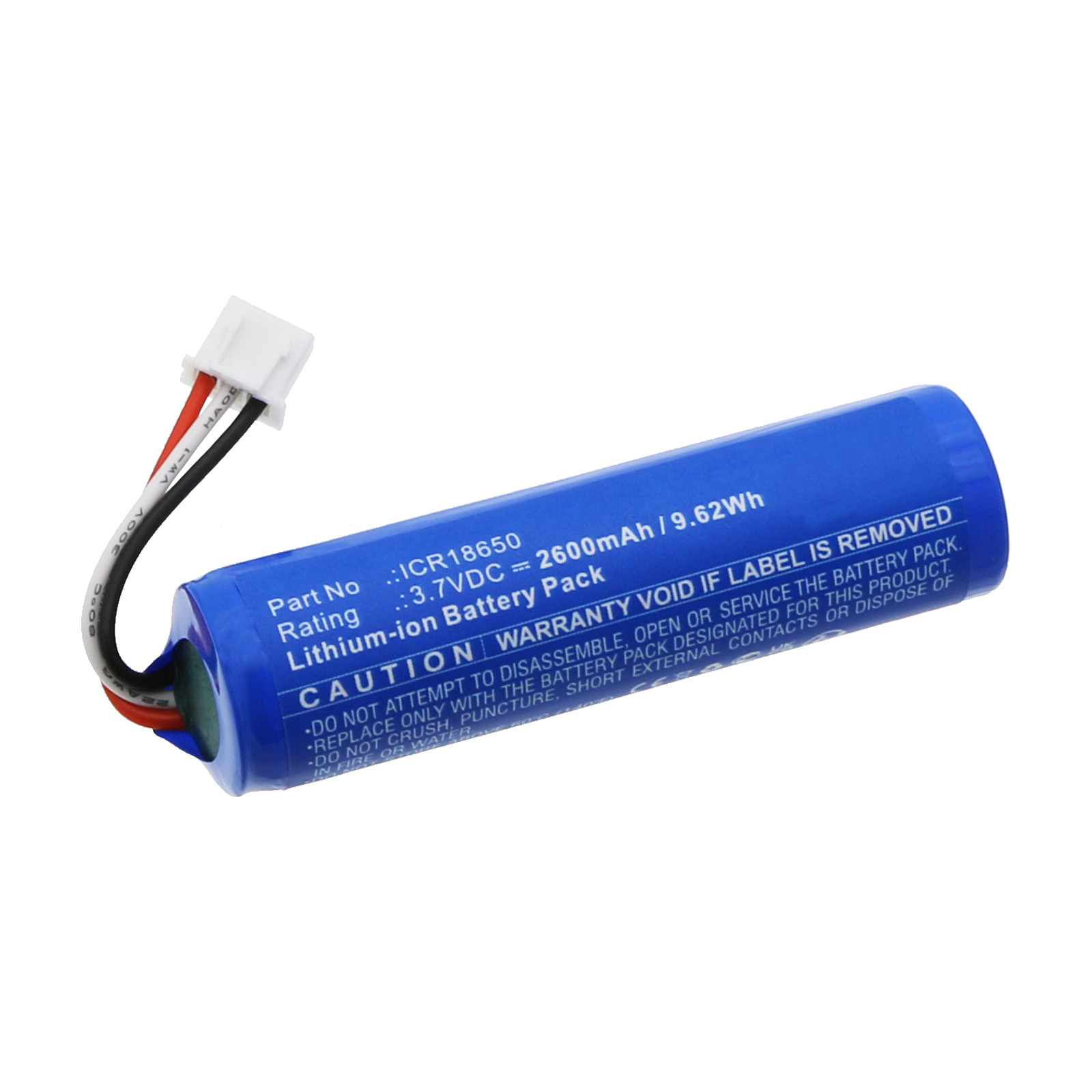 Synergy Digital Equipment Battery, Compatible with Triplett ICR18650 Equipment Battery (Li-ion, 3.7V, 2600mAh)