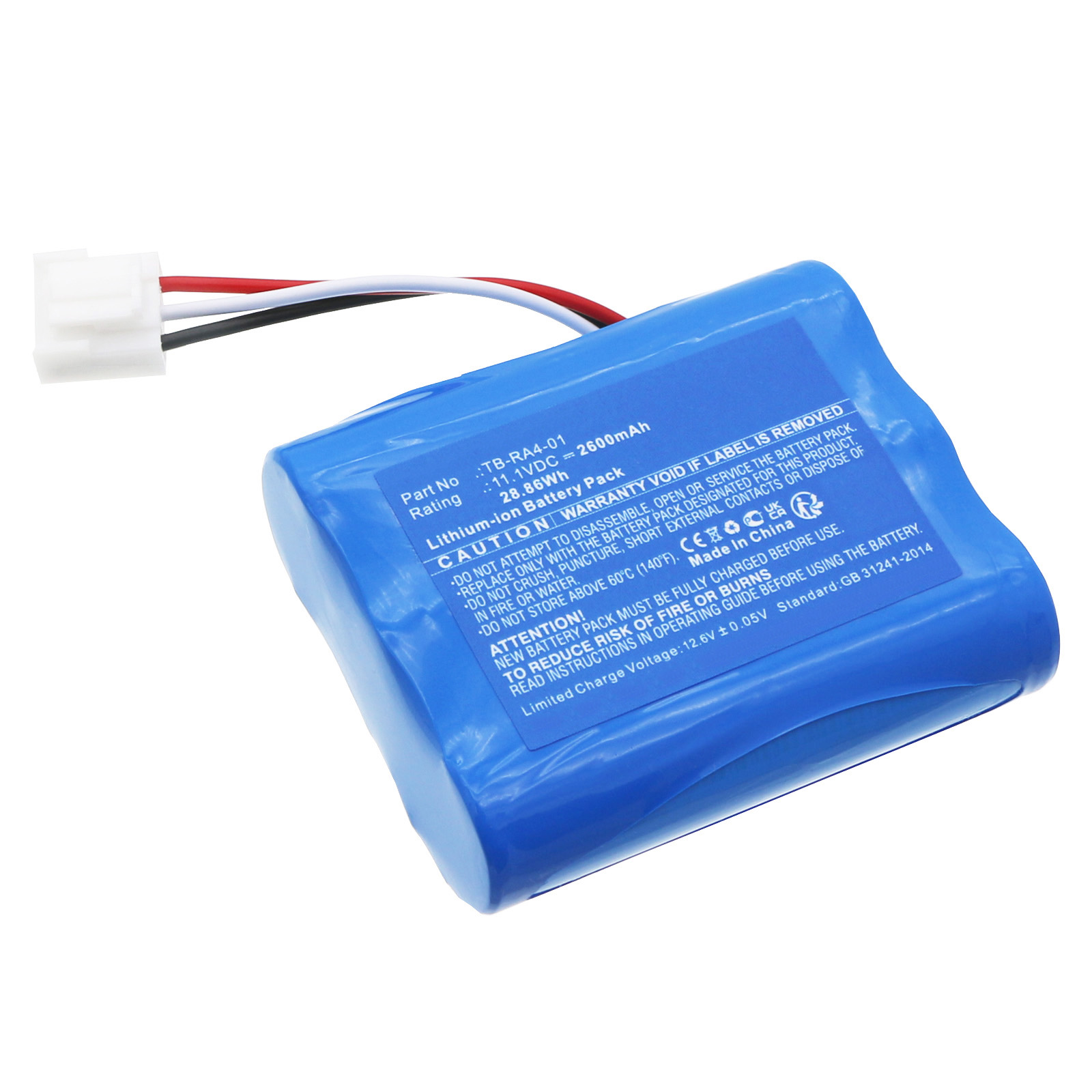 Synergy Digital Personal Care Battery, Compatible with Therabody TB-RA4-01 Personal Care Battery (Li-ion, 11.1V, 2600mAh)