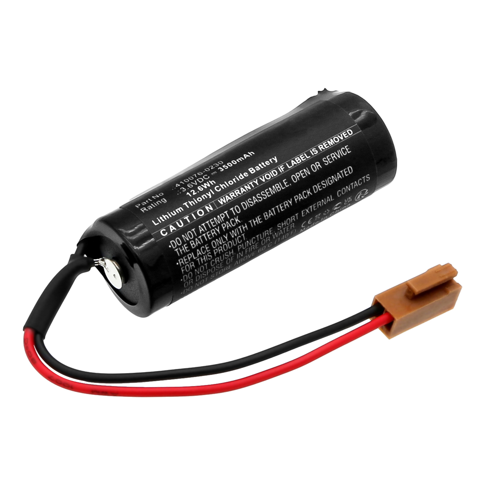 Synergy Digital PLC Battery, Compatible with Denso 410076-0170 PLC Battery (Li-SOCl2, 3.6V, 3500mAh)