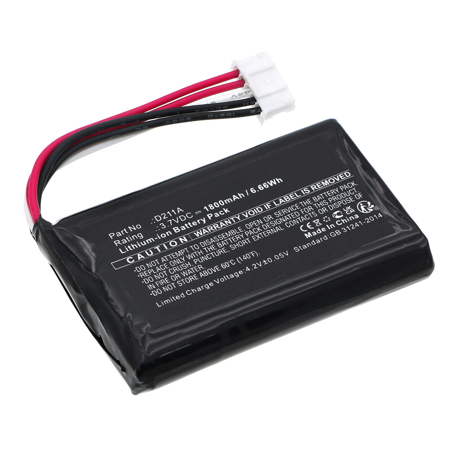 Synergy Digital Printer Battery, Compatible with Epson D211A Printer Battery (Li-ion, 3.7V, 1800mAh)