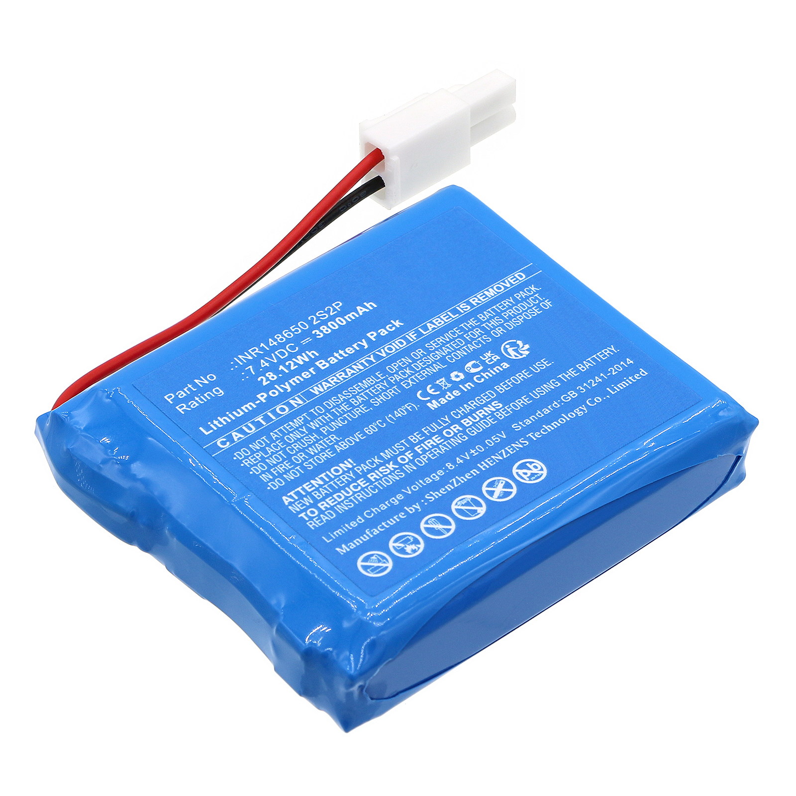 Synergy Digital Diagnostic Scanner Battery, Compatible with Launch INR148650 2S2P Diagnostic Scanner Battery (Li-Pol, 7.4V, 3800mAh)