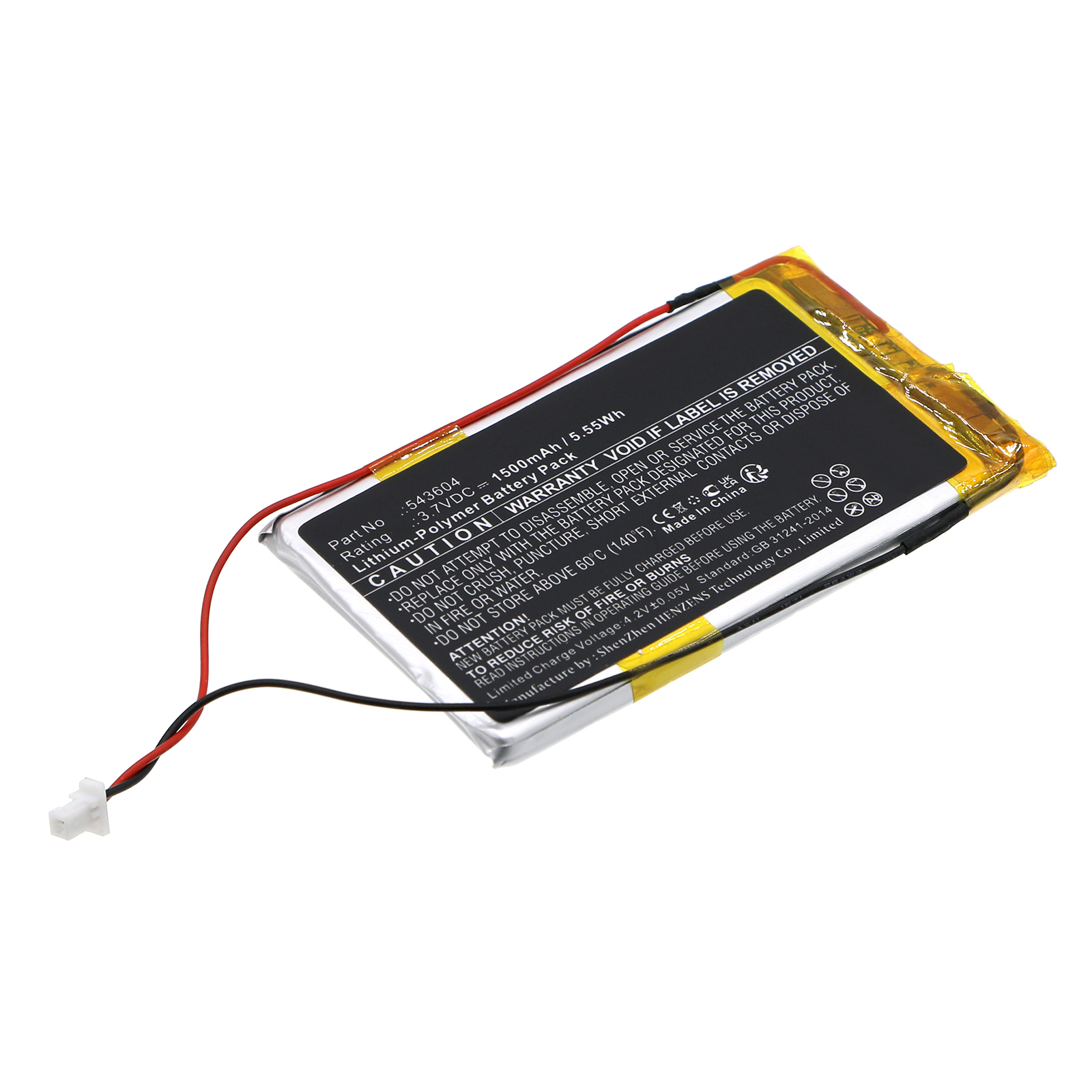 Synergy Digital Transmitters & Receiver Battery, Compatible with Sennheiser 543604 Transmitters & Receiver Battery (Li-Pol, 3.7V, 1500mAh)