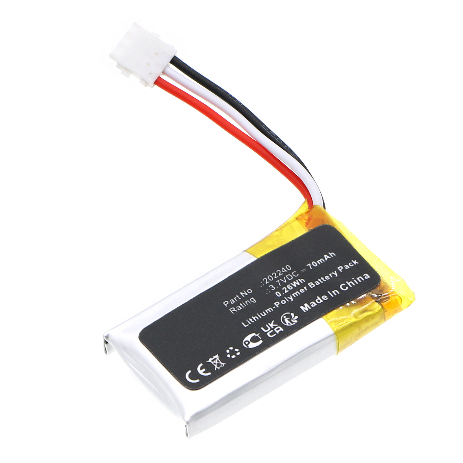 Synergy Digital Electric eBike Battery, Compatible with Bosch 202240 Electric eBike Battery (Li-Pol, 3.7V, 70mAh)