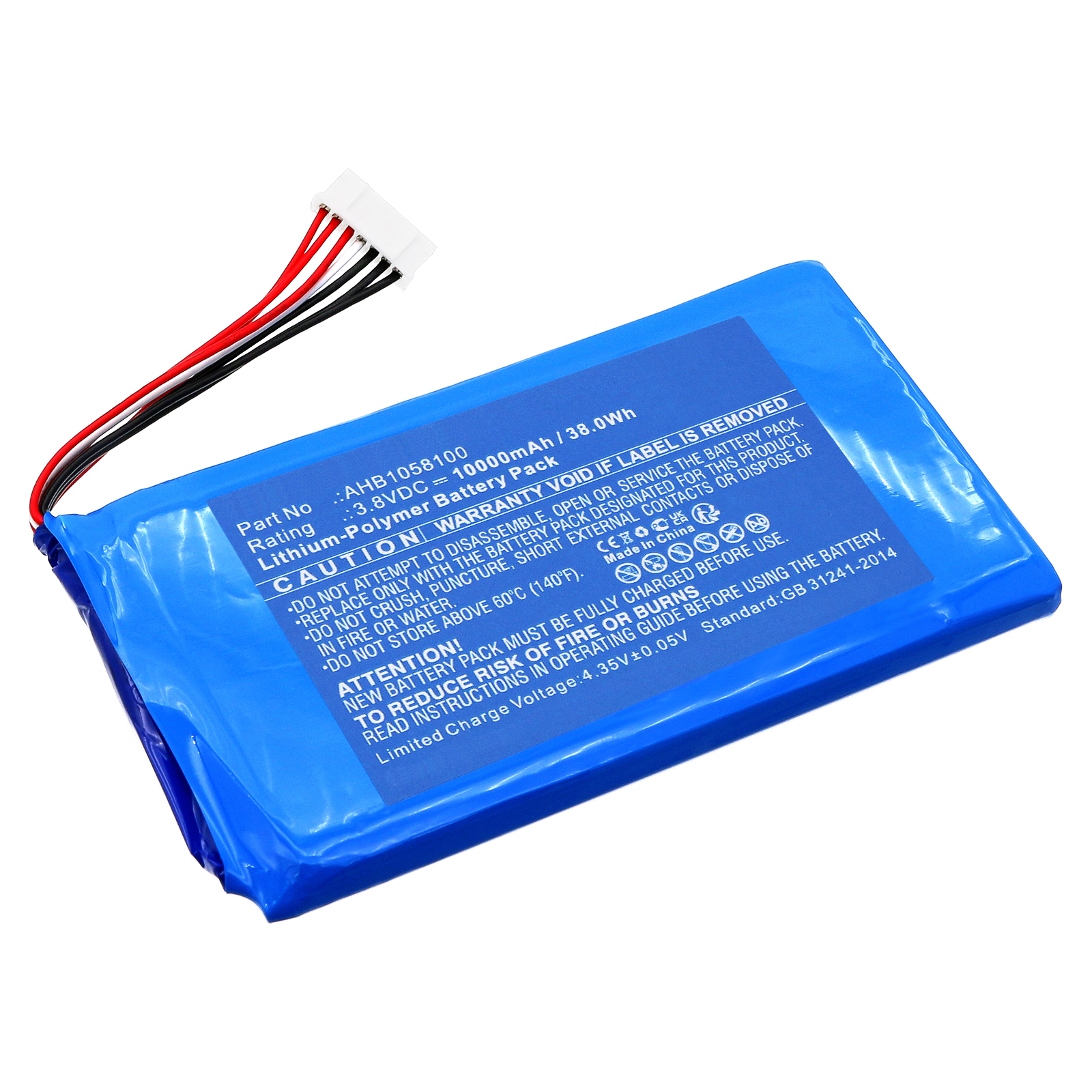 Synergy Digital Diagnostic Scanner Battery, Compatible with XTOOL AHB1058100 Diagnostic Scanner Battery (Li-Pol, 3.8V, 10000mAh)