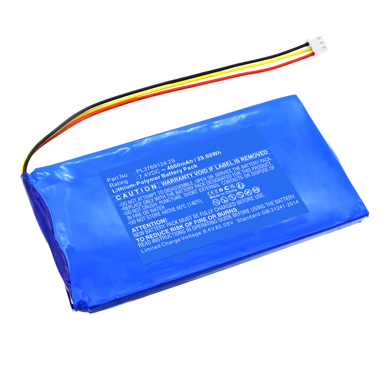 Synergy Digital Diagnostic Scanner Battery, Compatible with XTOOL PL3769124 2S Diagnostic Scanner Battery (Li-Pol, 7.4V, 4000mAh)