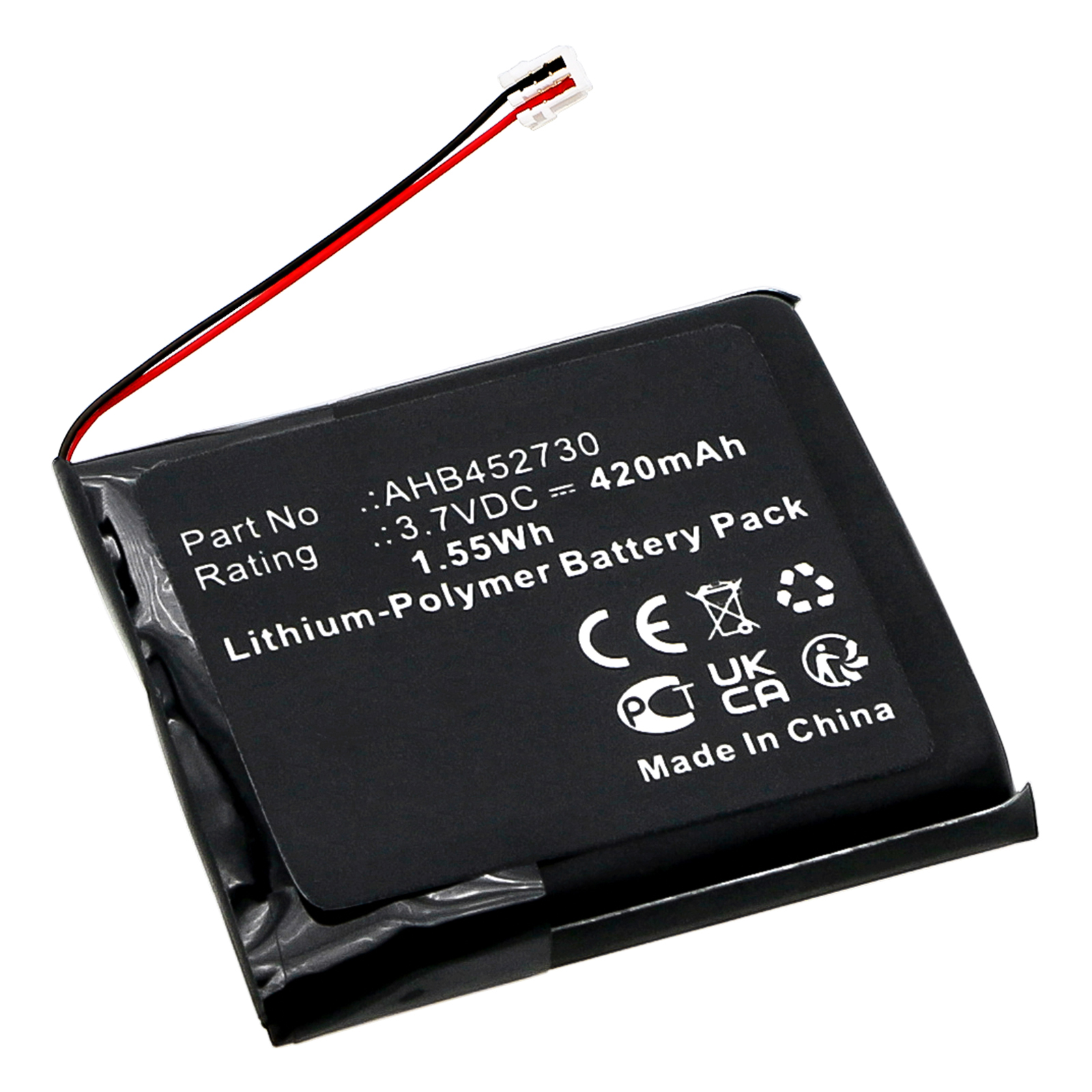 Synergy Digital Transmitters & Receiver Battery, Compatible with Xvive AHB452730 Transmitters & Receiver Battery (Li-Pol, 3.7V, 420mAh)