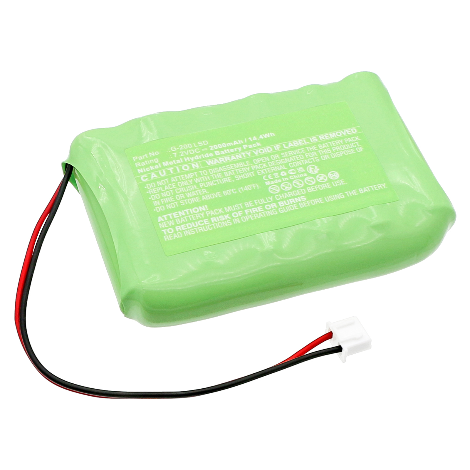 Synergy Digital Remote Control Battery, Compatible with FrSky G-200 LSD Remote Control Battery (Ni-MH, 7.2V, 2000mAh)