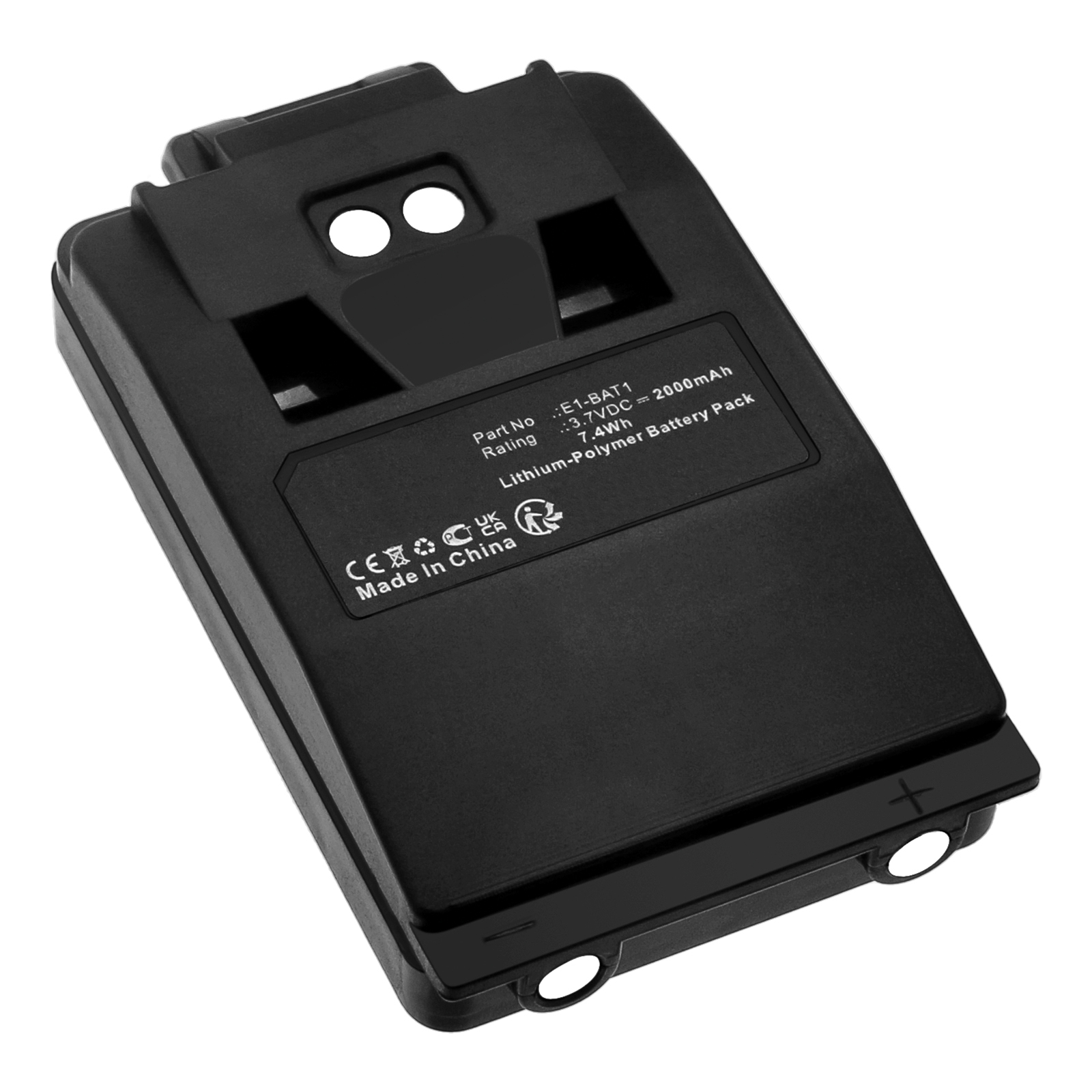 Synergy Digital Remote Control Battery, Compatible with ELCA E1-BAT1 Remote Control Battery (Li-Pol, 3.7V, 2000mAh)