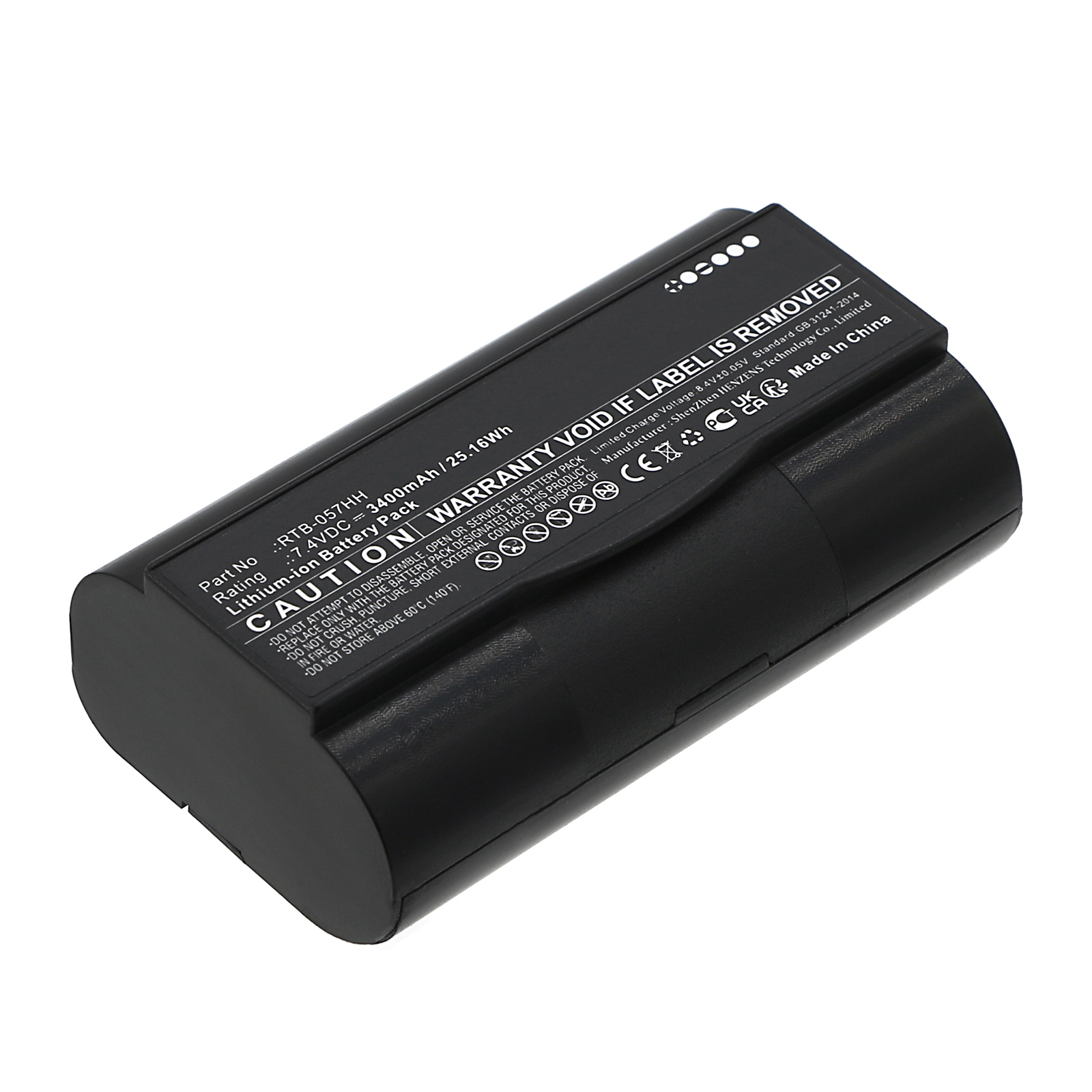 Synergy Digital Tablet Battery, Compatible with WINMATE RTB-057HH Tablet Battery (Li-ion, 7.4V, 3400mAh)
