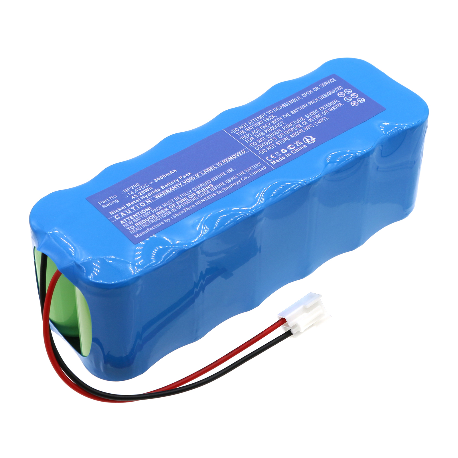 Synergy Digital Vacuum Cleaner Battery, Compatible with Sencor BP290 Vacuum Cleaner Battery (Ni-MH, 14.4V, 3000mAh)
