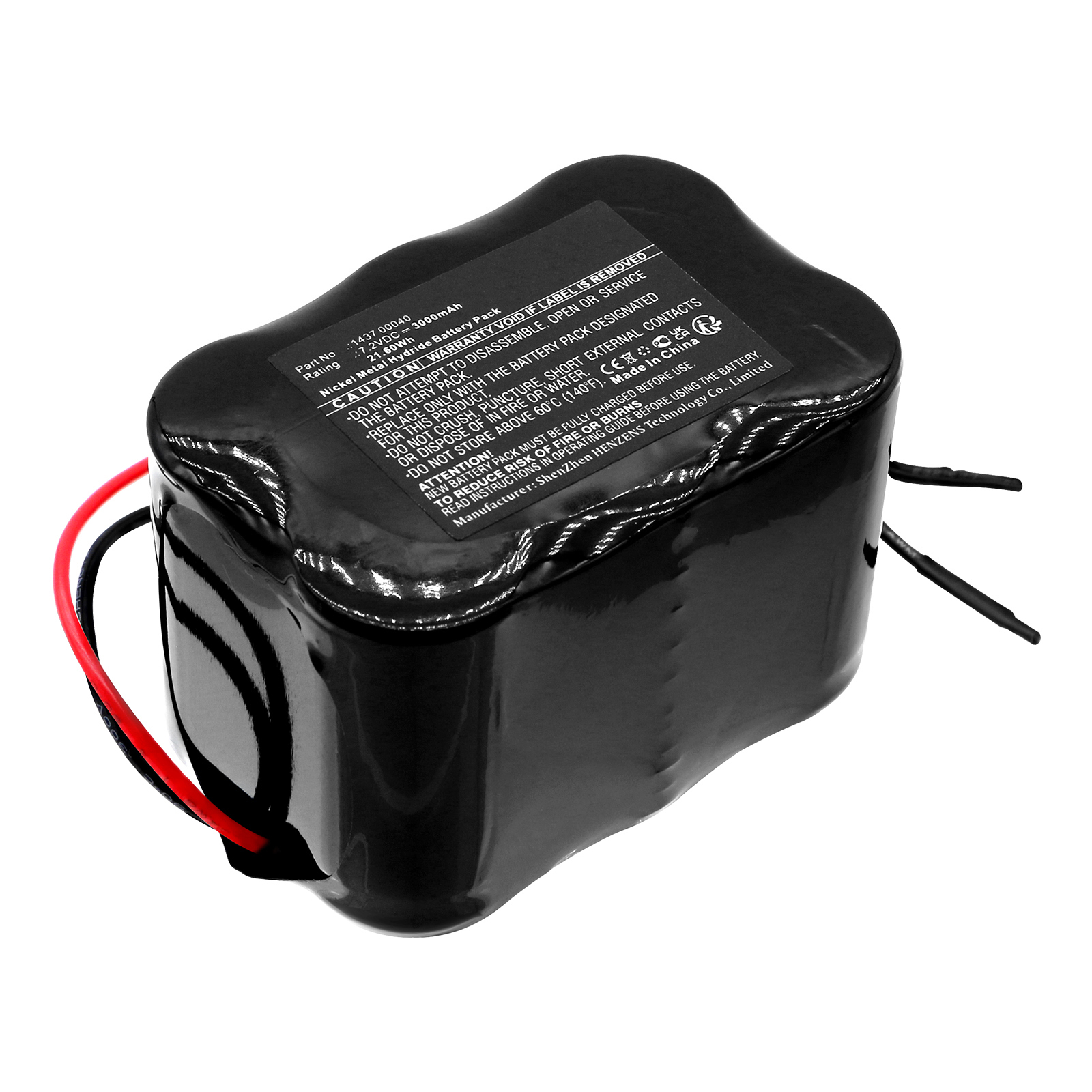 Synergy Digital Vacuum Cleaner Battery, Compatible with ETA 1437 00040 Vacuum Cleaner Battery (Ni-MH, 7.2V, 3000mAh)