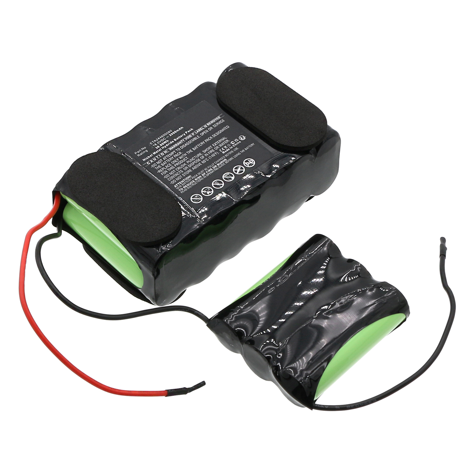 Synergy Digital Vacuum Cleaner Battery, Compatible with ETA ETA244600080 Vacuum Cleaner Battery (Ni-MH, 18V, 2000mAh)