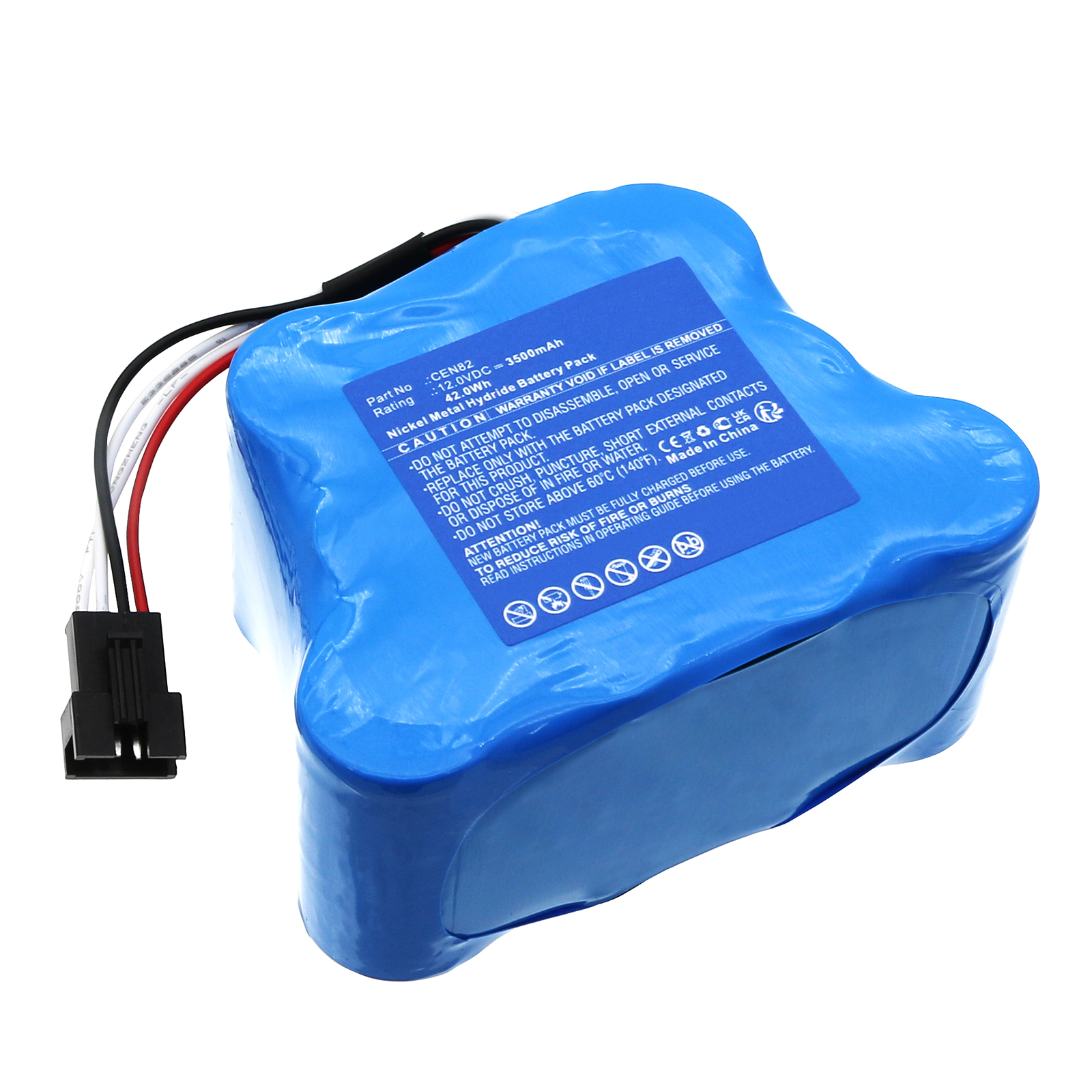 Synergy Digital Vacuum Cleaner Battery, Compatible with Ecovacs CEN82 Vacuum Cleaner Battery (Ni-MH, 12V, 3500mAh)