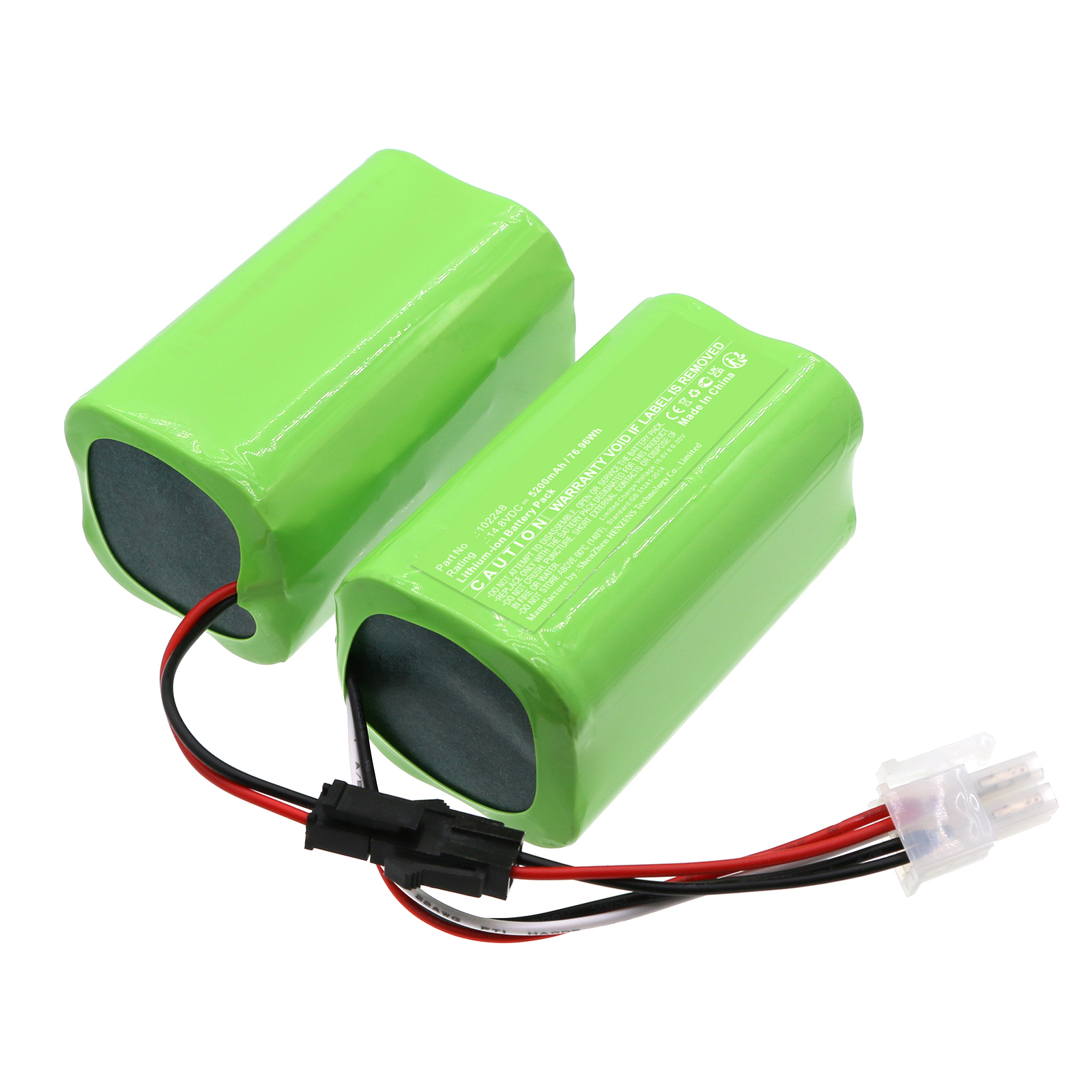 Synergy Digital Vacuum Cleaner Battery, Compatible with Symbo 102248 Vacuum Cleaner Battery (Li-ion, 14.8V, 5200mAh)