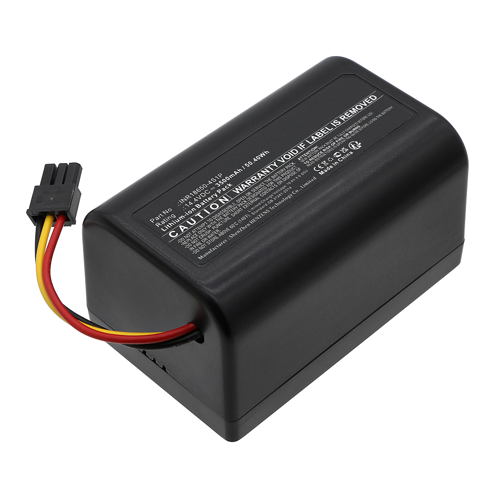 Synergy Digital Vacuum Cleaner Battery, Compatible with Moneual INR18650-4S1P Vacuum Cleaner Battery (Li-ion, 14.4V, 3500mAh)