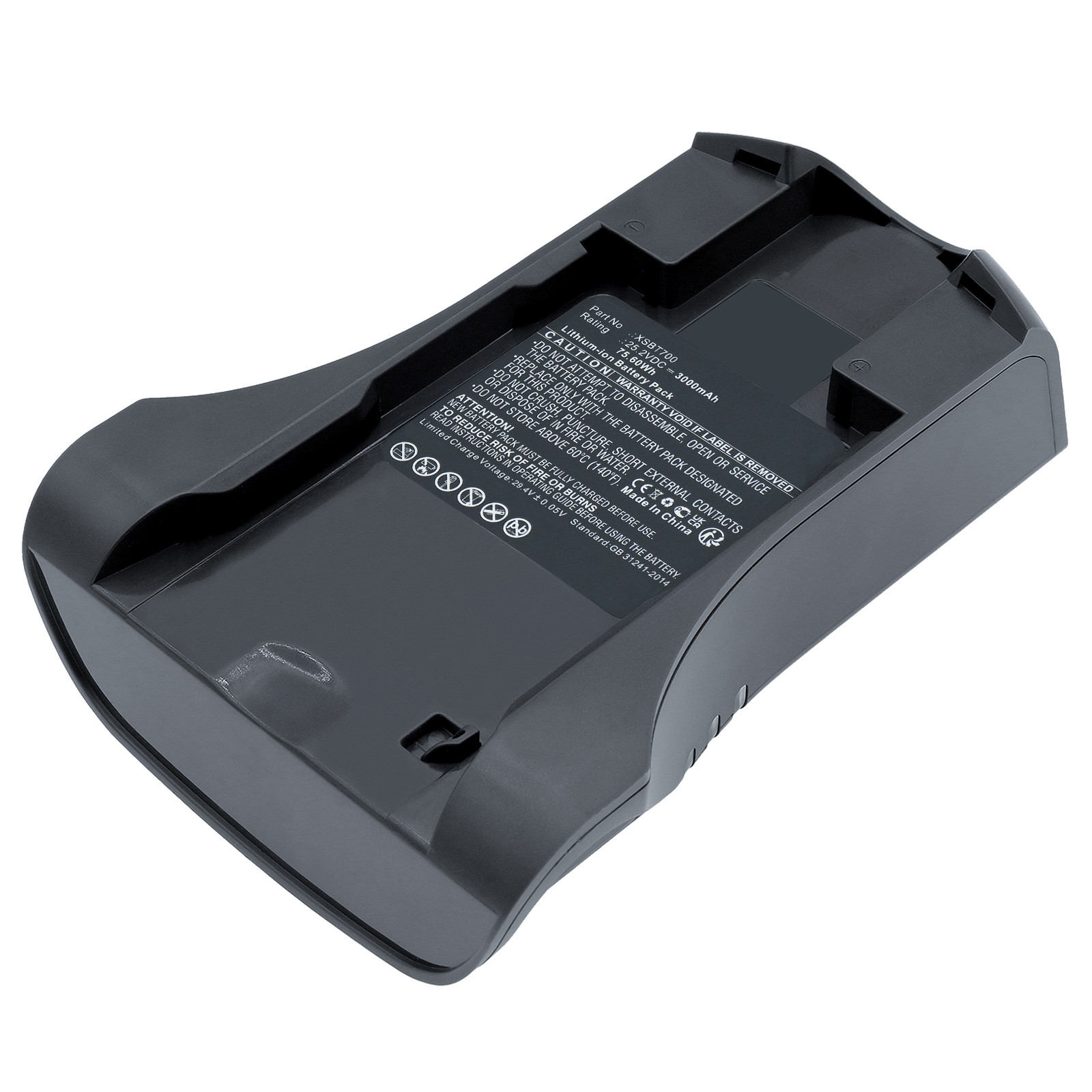 Synergy Digital Vacuum Cleaner Battery, Compatible with Shark XSBT700 Vacuum Cleaner Battery (Li-ion, 25.2V, 3000mAh)