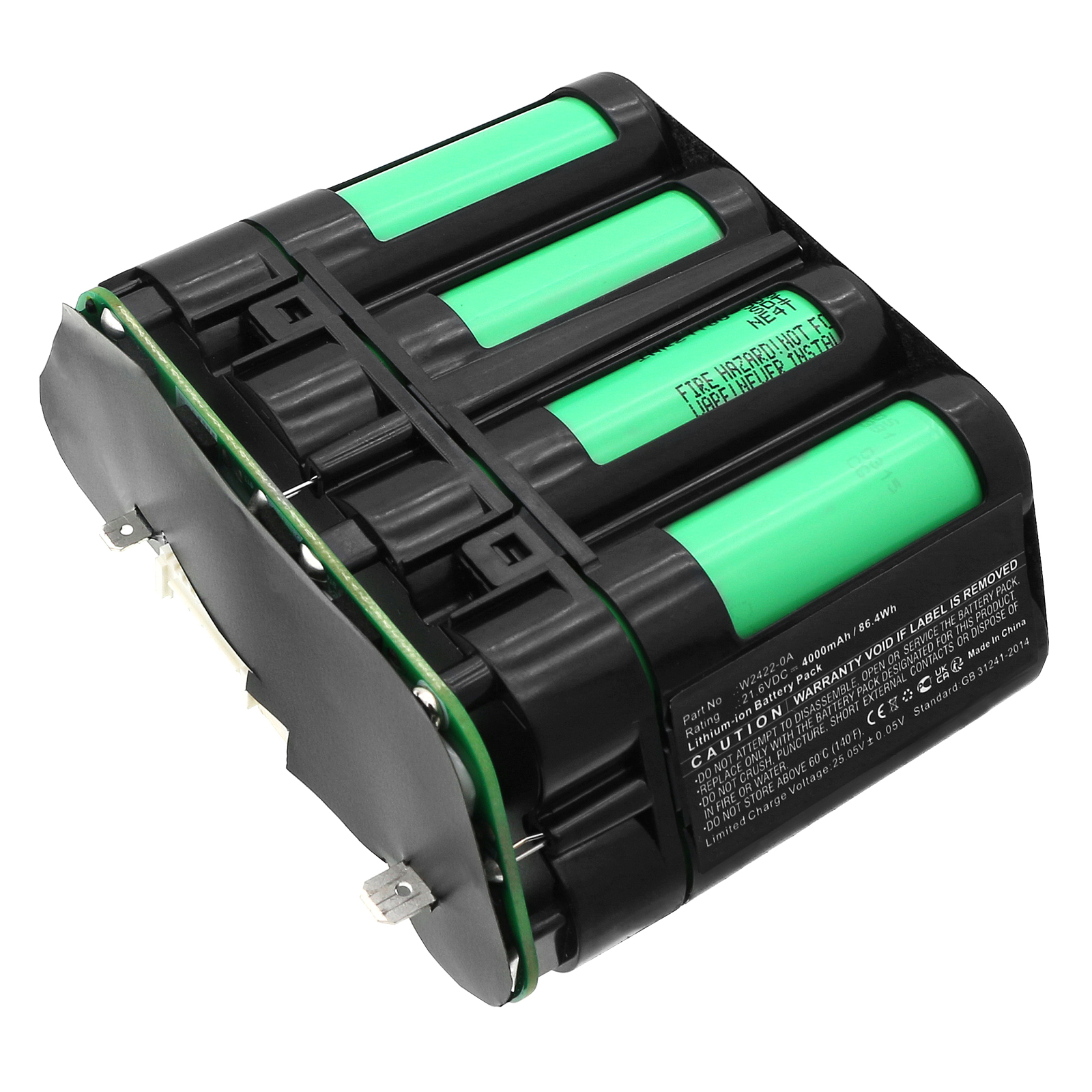 Synergy Digital Vacuum Cleaner Battery, Compatible with Dreame W2422-0A Vacuum Cleaner Battery (Li-ion, 21.6V, 4000mAh)