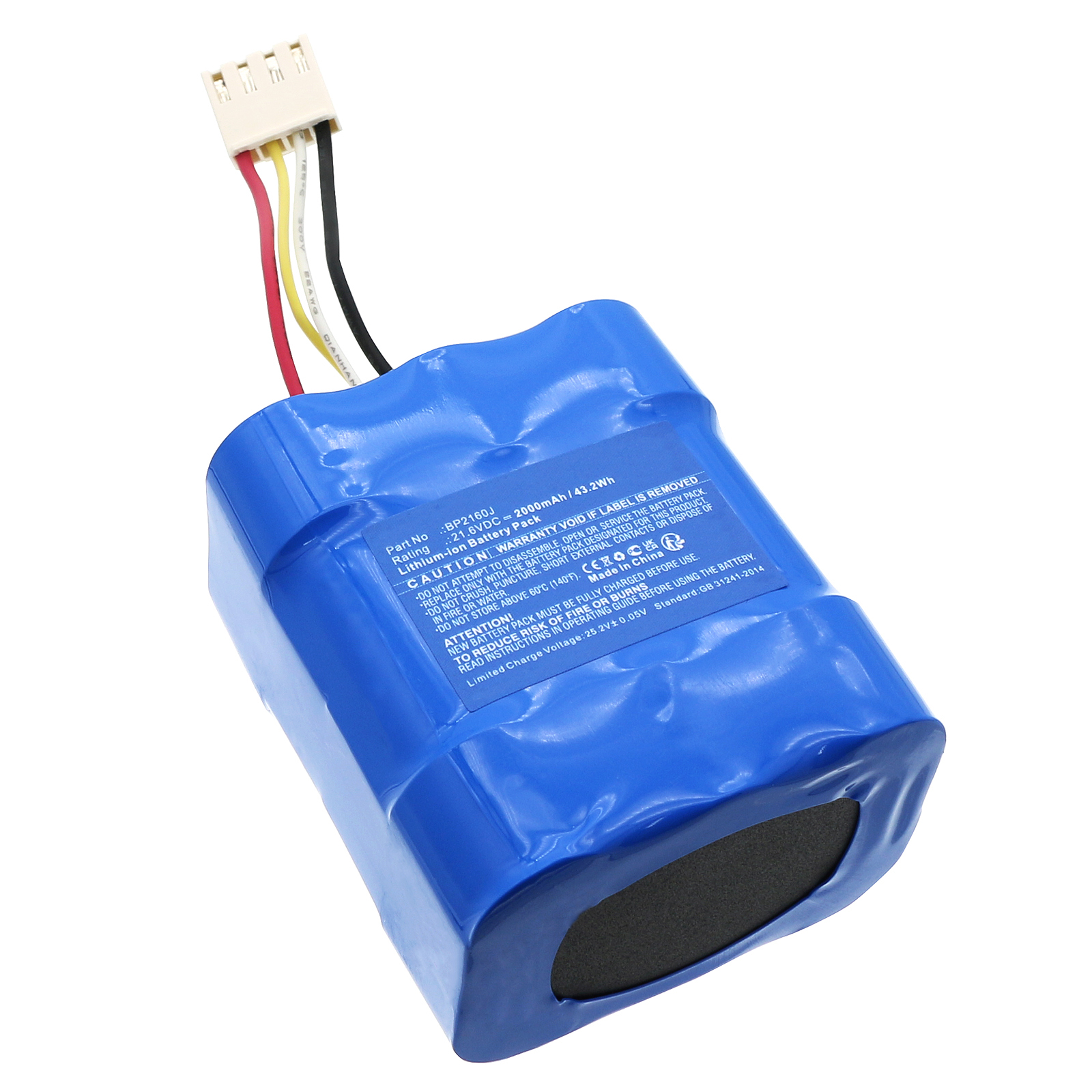 Synergy Digital Vacuum Cleaner Battery, Compatible with Media BP2160J Vacuum Cleaner Battery (Li-ion, 21.6V, 2000mAh)